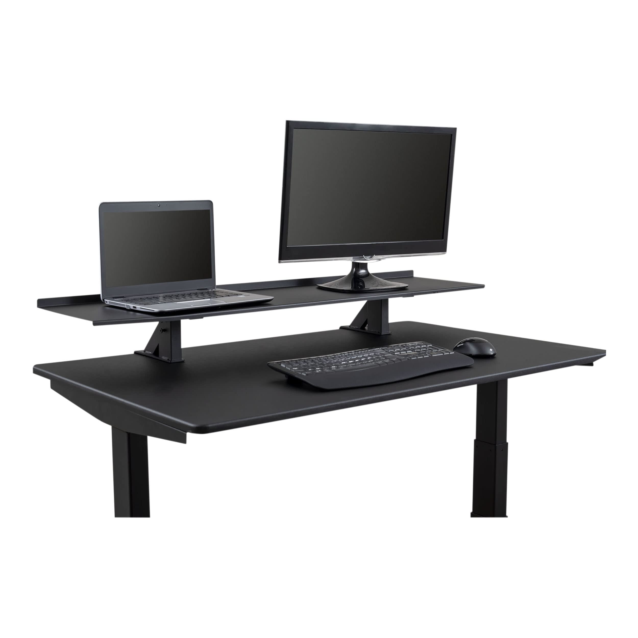 Adjustable Height Clamp-On Standing Desk Shelf - 48