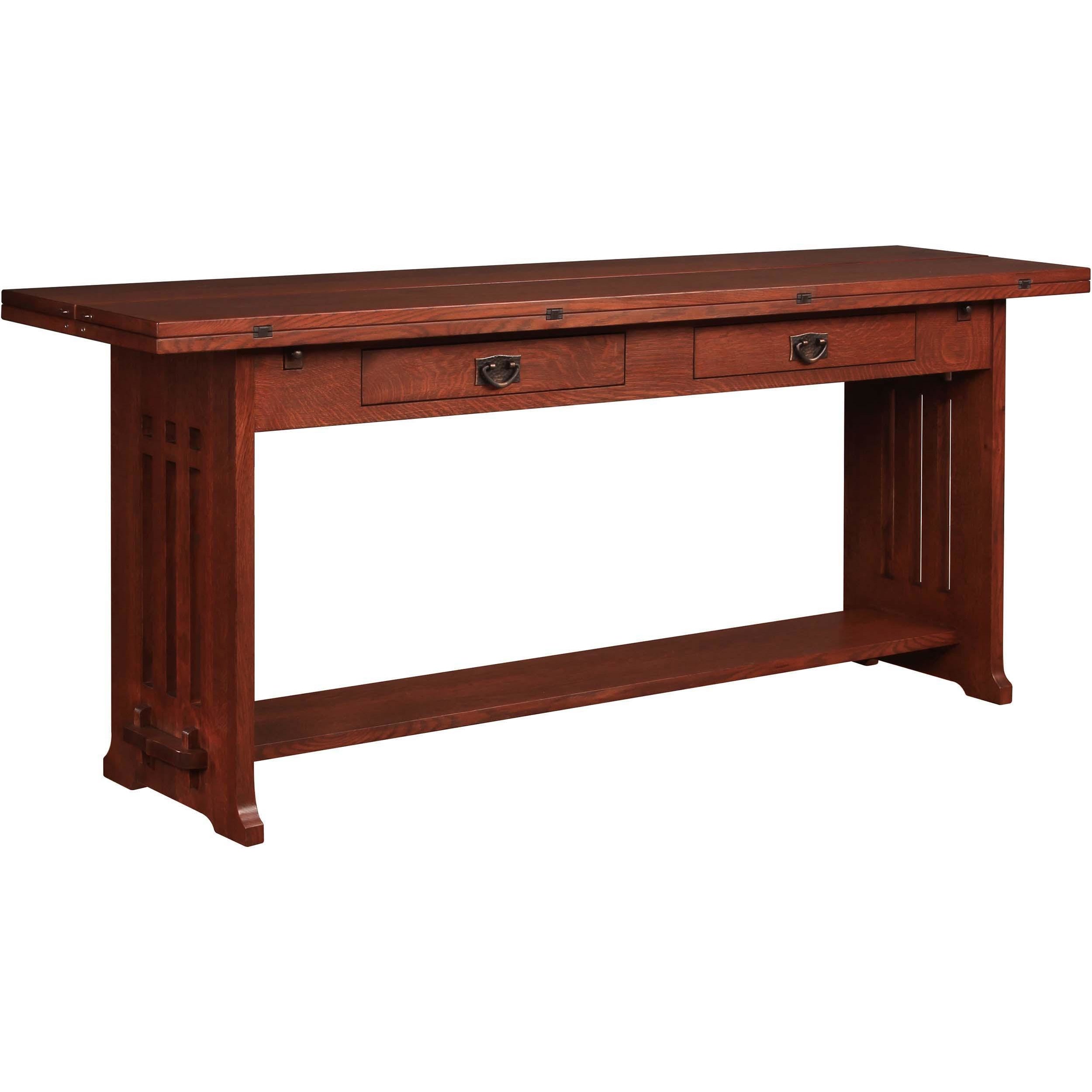 Flip Top Harvest Table - Expandable Farmhouse Dining Table for 6-8 People | Perfect for Family Gatherings, Holiday Dinners & Small Space Living