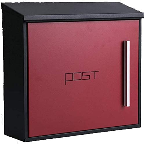 Wall Mounted Lockable Mailbox with Cover - Slimline Outdoor Post Box for Parcels & Letters, Anthracite Color - Perfect for Homes, Apartments & Offices (Model: LSDRALOBBEB 1105)