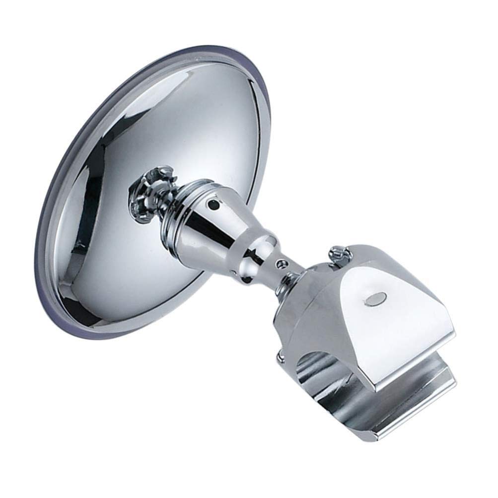 TOPBATHY Adjustable Shower Arm Mount with Vacuum Suction Cup - Reusable Shower Head Holder Bracket for Bathroom, Home & Hotel Use (Silver) | Perfect for Handheld Showerheads & Space-Saving Bathroom Organization
