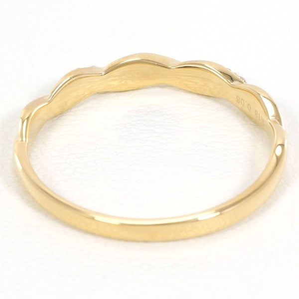 18K Yellow Gold Diamond Ring for Women - Elegant Wedding, Engagement, Anniversary Jewelry Gift