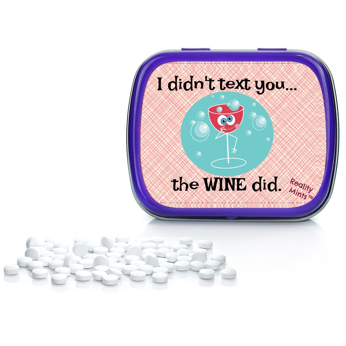 Funny Wine Text Mints - Best Friend Gag Gifts for Easter Baskets, Stocking Stuffers & Adult Gifts | Chocolate Breath Fresheners for Wine Lovers | Perfect for Parties, Drunk Texting & Unique Gift Ideas