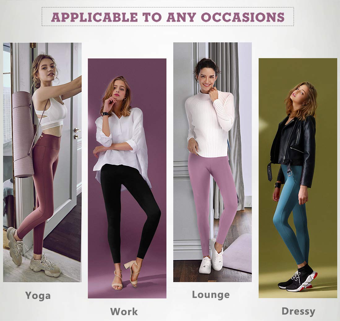 **IUGA High Waisted Yoga Pants for Women - Running, Workout & Gym Leggings with Inner Pocket - Comfortable & Stretchy for Yoga, Pilates & Daily Wear**