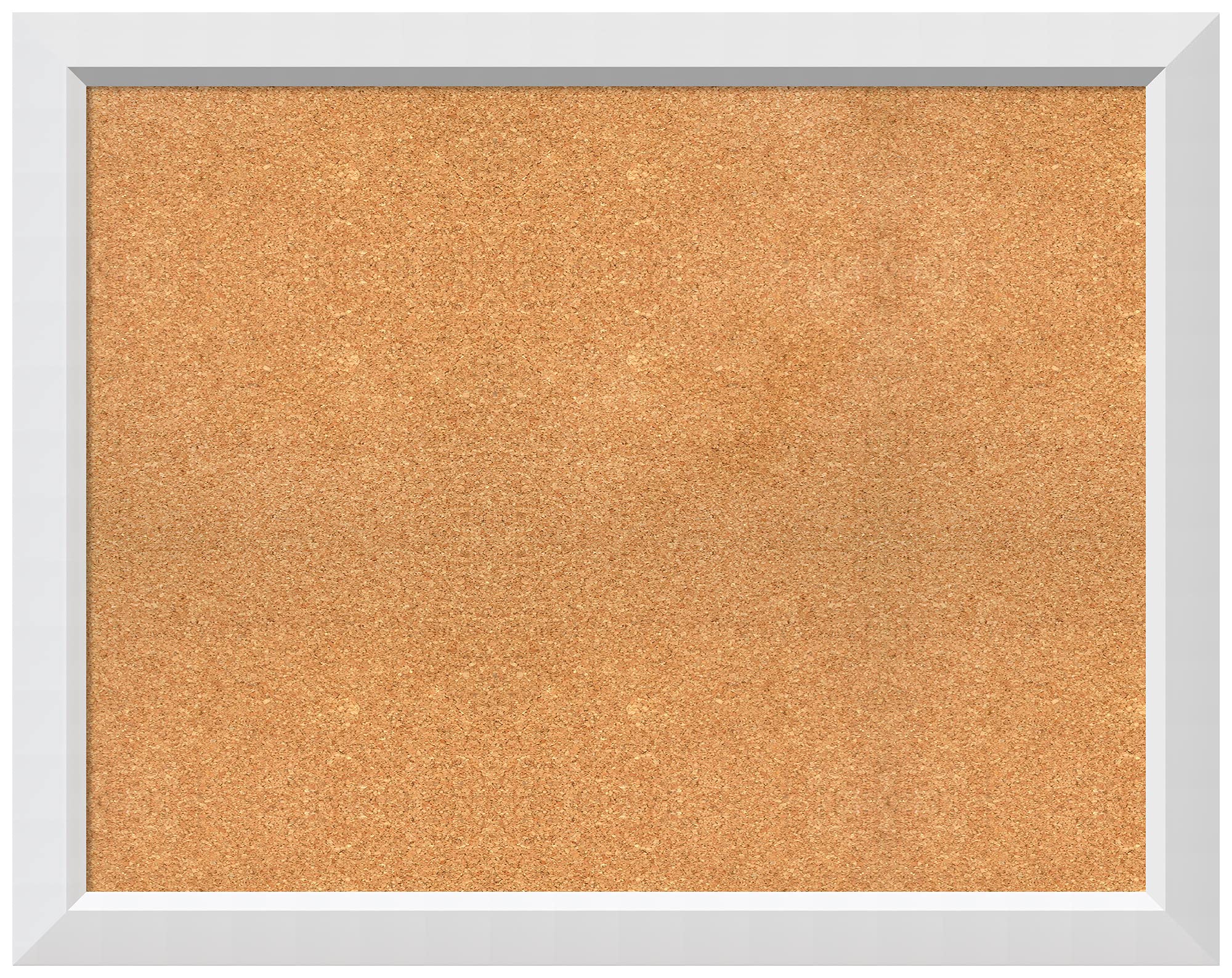 Custom Natural Cork Bulletin Board - 38x30 Inch Pin Board with White Wood Frame - Office Organization, Home Decor, School Notice Board - Large Size Available in Various Dimensions