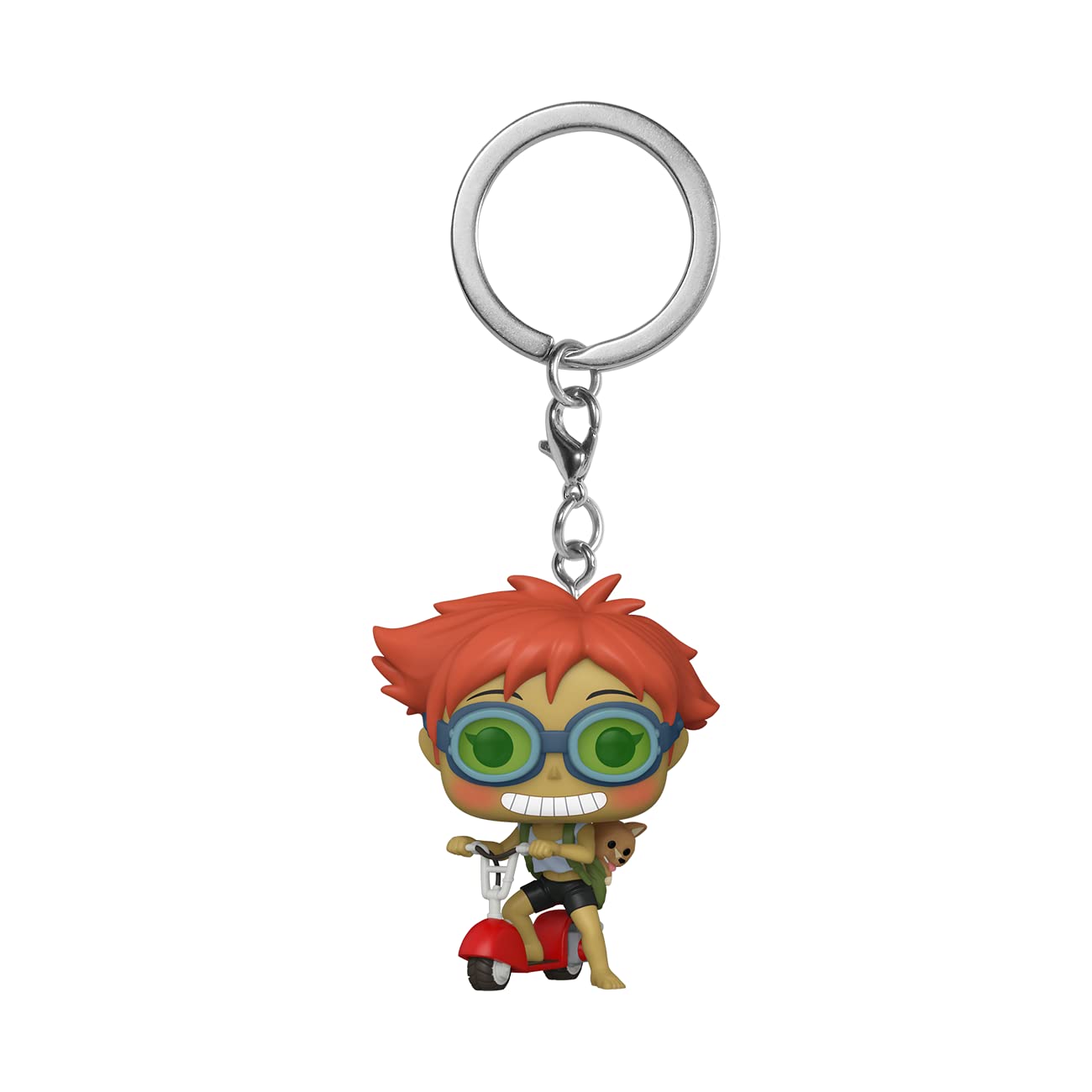 Funko Pop! Keychain - Cowboy Bebop Edward on Scooter with EIN - Anime Collectible Keyring for Backpacks, Bags & Gifts - Perfect for Anime Fans & Pop Culture Enthusiasts