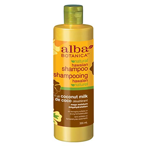 Alba Botanica Hawaiian Coconut Milk Shampoo for Dry Hair - 12 Oz (Pack of 2) - Hydrating & Nourishing Shampoo with Natural Ingredients - Perfect for Daily Hair Care & Scalp Health