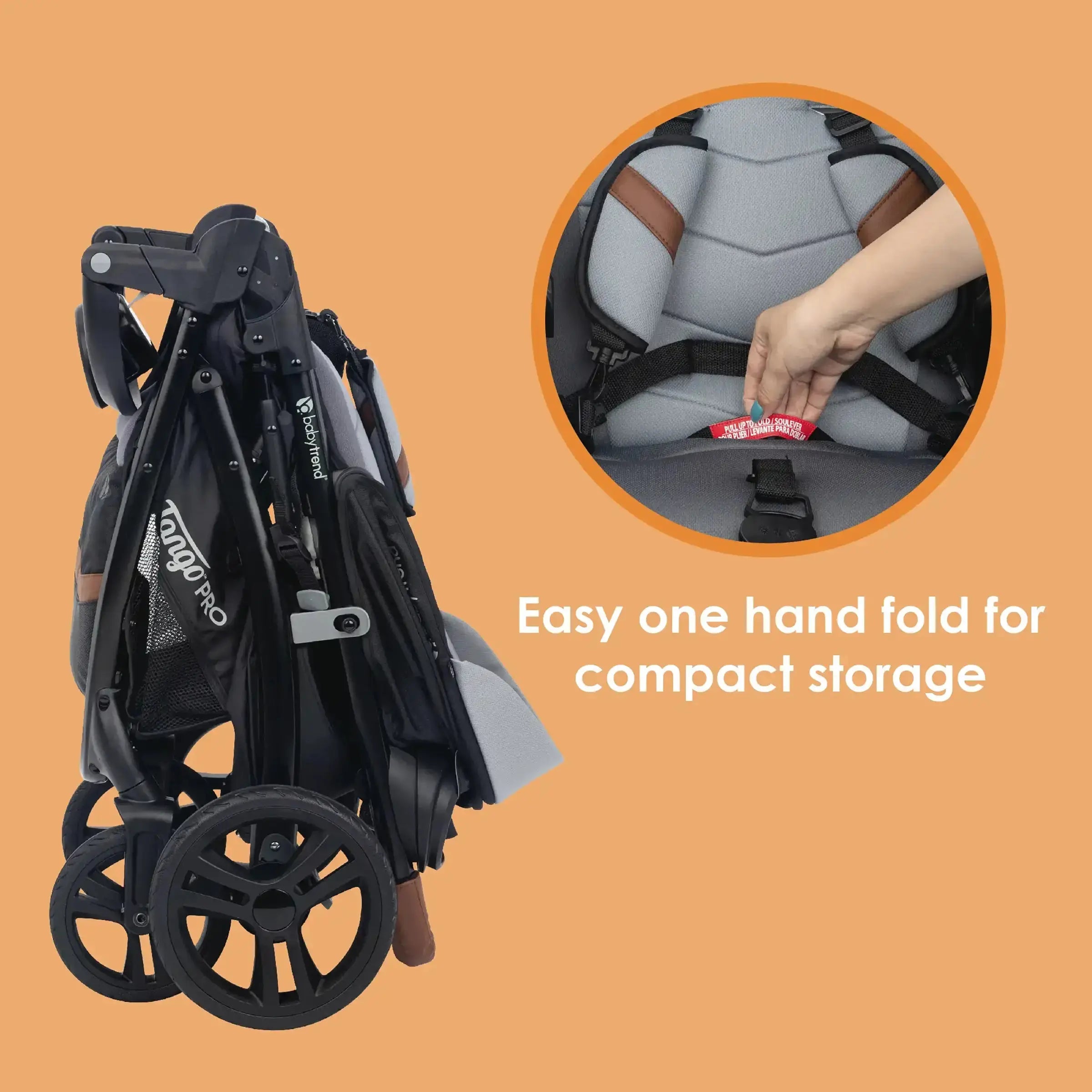 Tango™ PRO Stroller Travel System with Secure Lift Infant Car Seat - Lightweight Baby Stroller & Car Seat Combo for Newborns to Toddlers - Perfect for Travel, Shopping, and Daily Walks