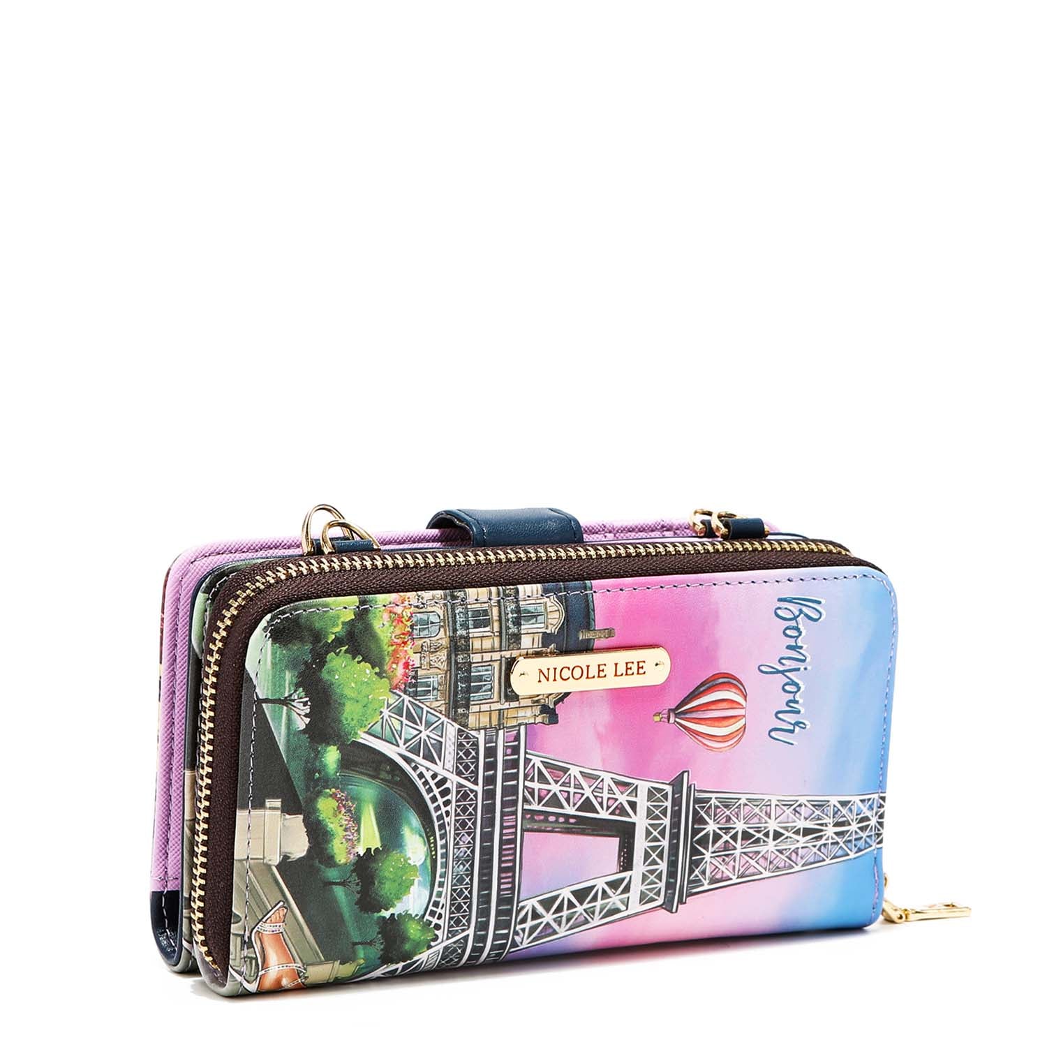 2-Piece Phone Case Crossbody Wallet - Stylish & Secure Phone Holder with Card Slots for Women - Perfect for Travel, Shopping, and Everyday Use