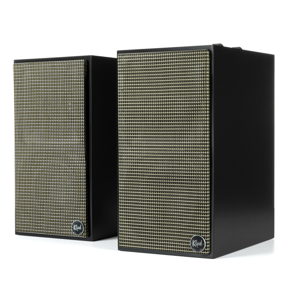 Klipsch The FIVES Premium Powered Bookshelf Speakers - High-Fidelity Bluetooth Audio System for Home Theater, Gaming & Music Listening