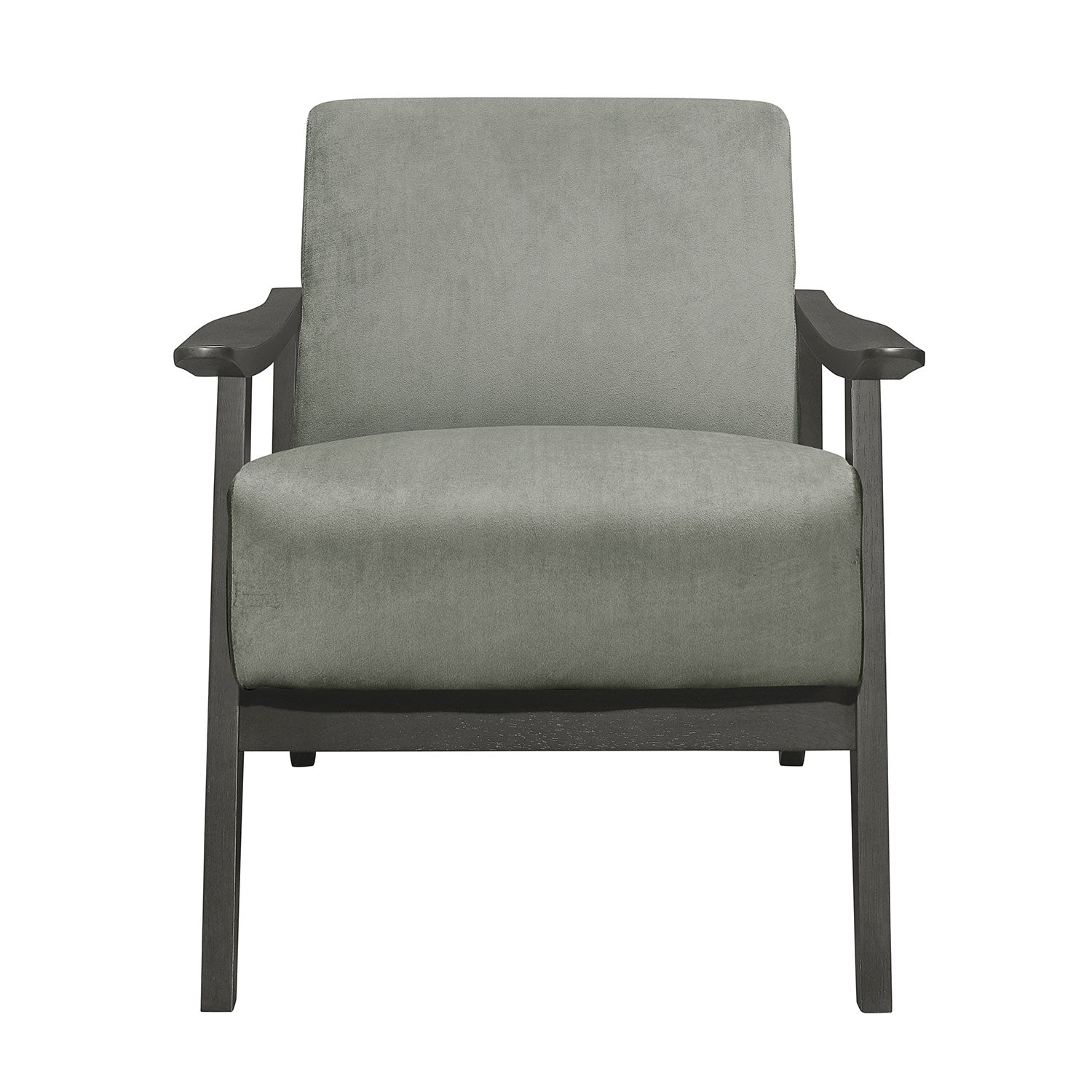 Byron Accent Chair Grey - Modern Upholstered Lounge Chair for Living Room, Bedroom & Office Decor
