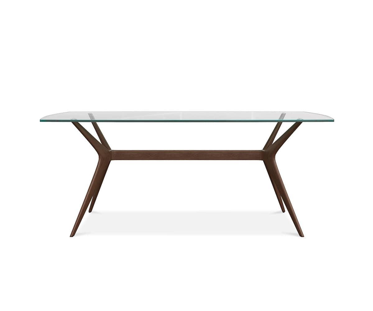 Modern Ardal Rectangular Dining Table - Solid Wood Kitchen Table for 6-8 People - Perfect for Family Gatherings & Dinner Parties