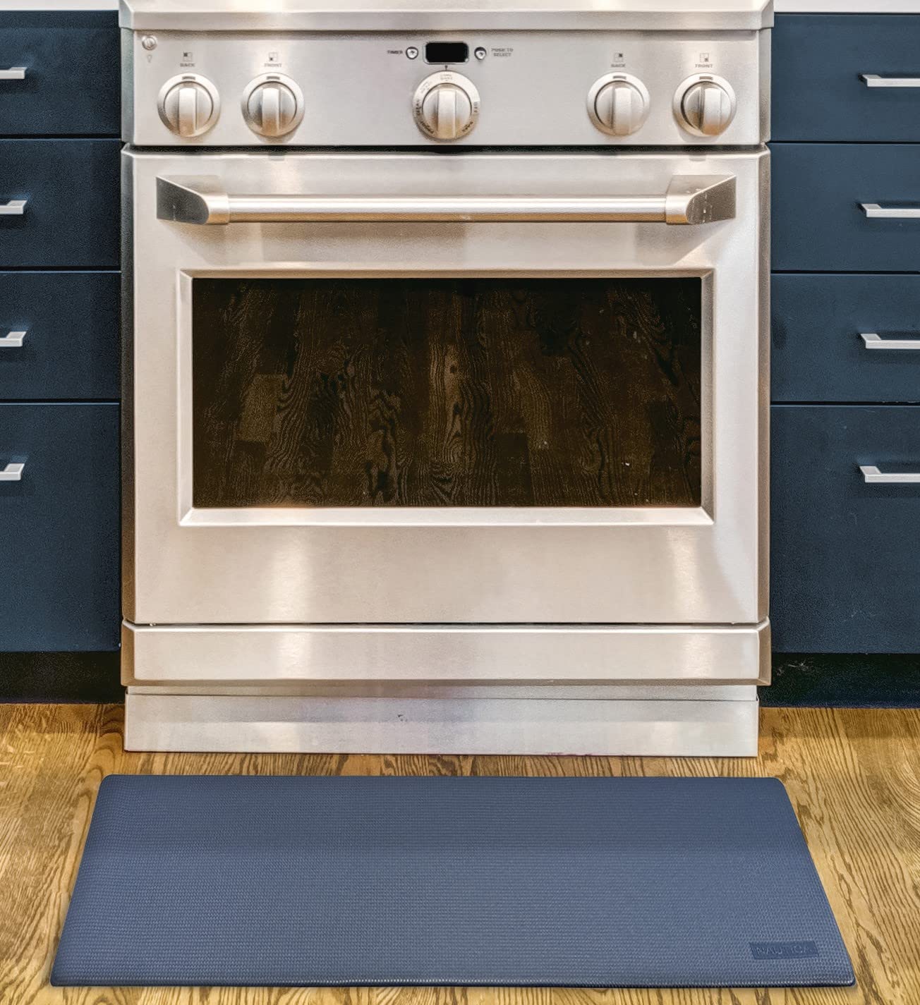 Nautica Anti-Fatigue Kitchen Mat - Non-Slip, Waterproof Floor Mat for Cooking & Standing - Cushioned Comfort for Home, Office, Sink & Laundry - 17.5