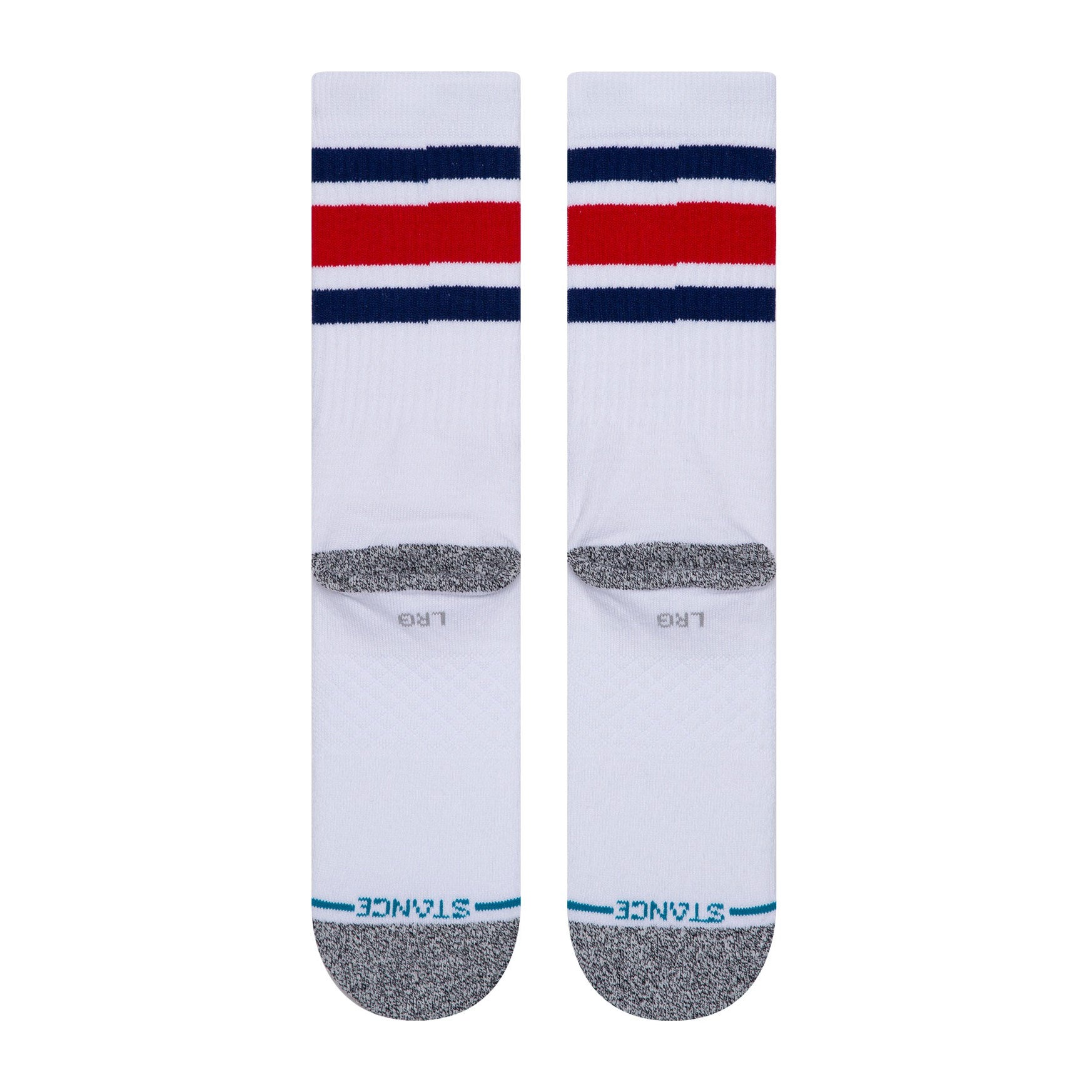Men's Blue Crew Socks - Comfortable Cotton Casual Socks for Everyday Wear - Perfect for Work, Sports & Outdoor Activities