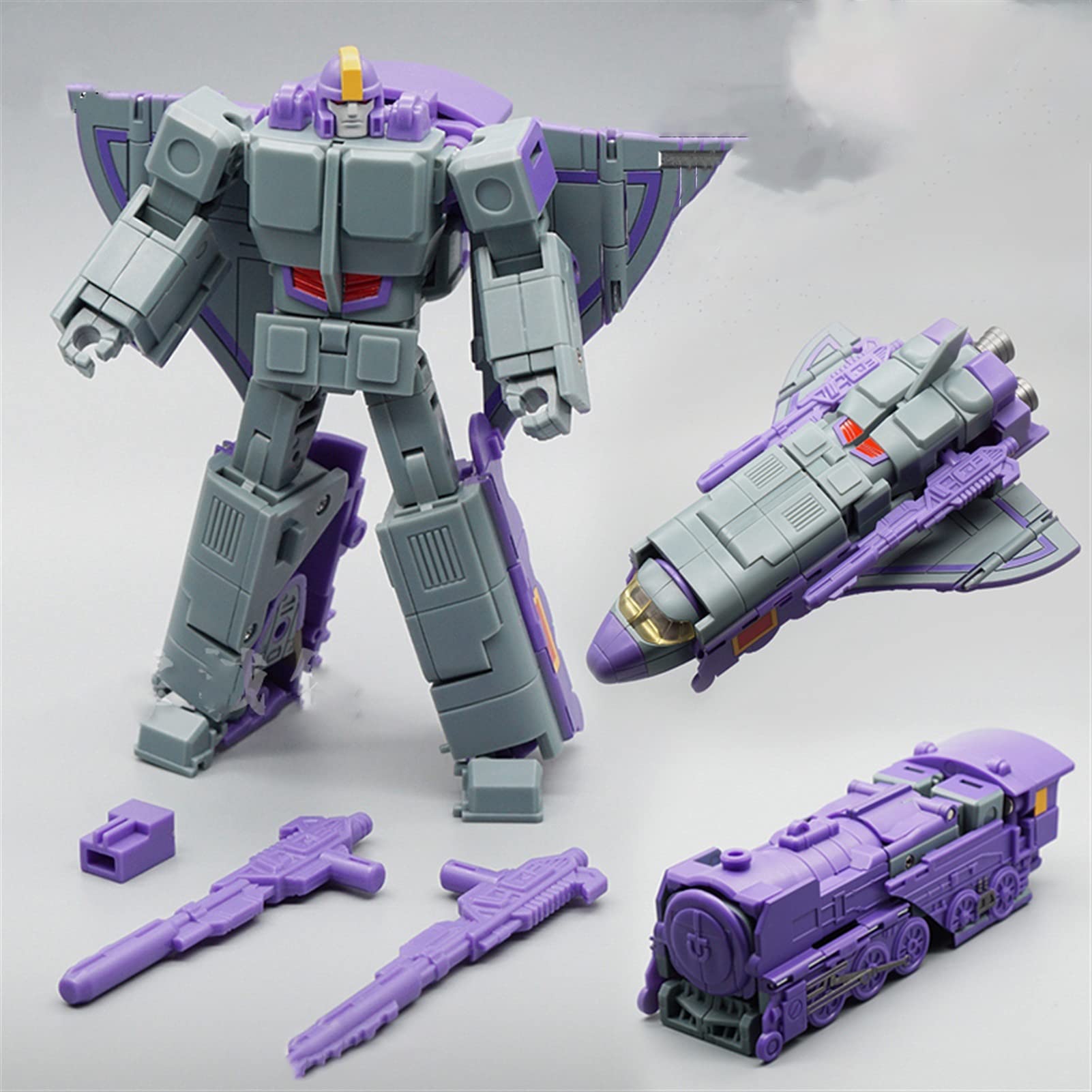 Transformers MS-18C Astrotrain G1 Action Figure - 13.5CM Three-Change Warrior Steel Battle Train Robot Toy | Collectible Transformer Robot King Kong for Kids & Adults | Perfect for Display, Play, and Gifts