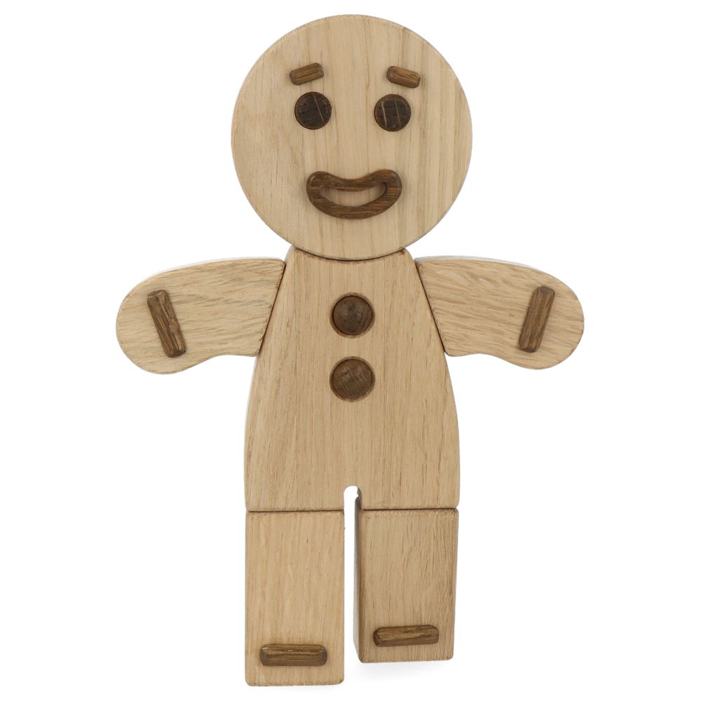 Natural Oak Gingerbread Man Cookie Cutter - Perfect for Holiday Baking, Christmas Decorations, and DIY Cookie Making