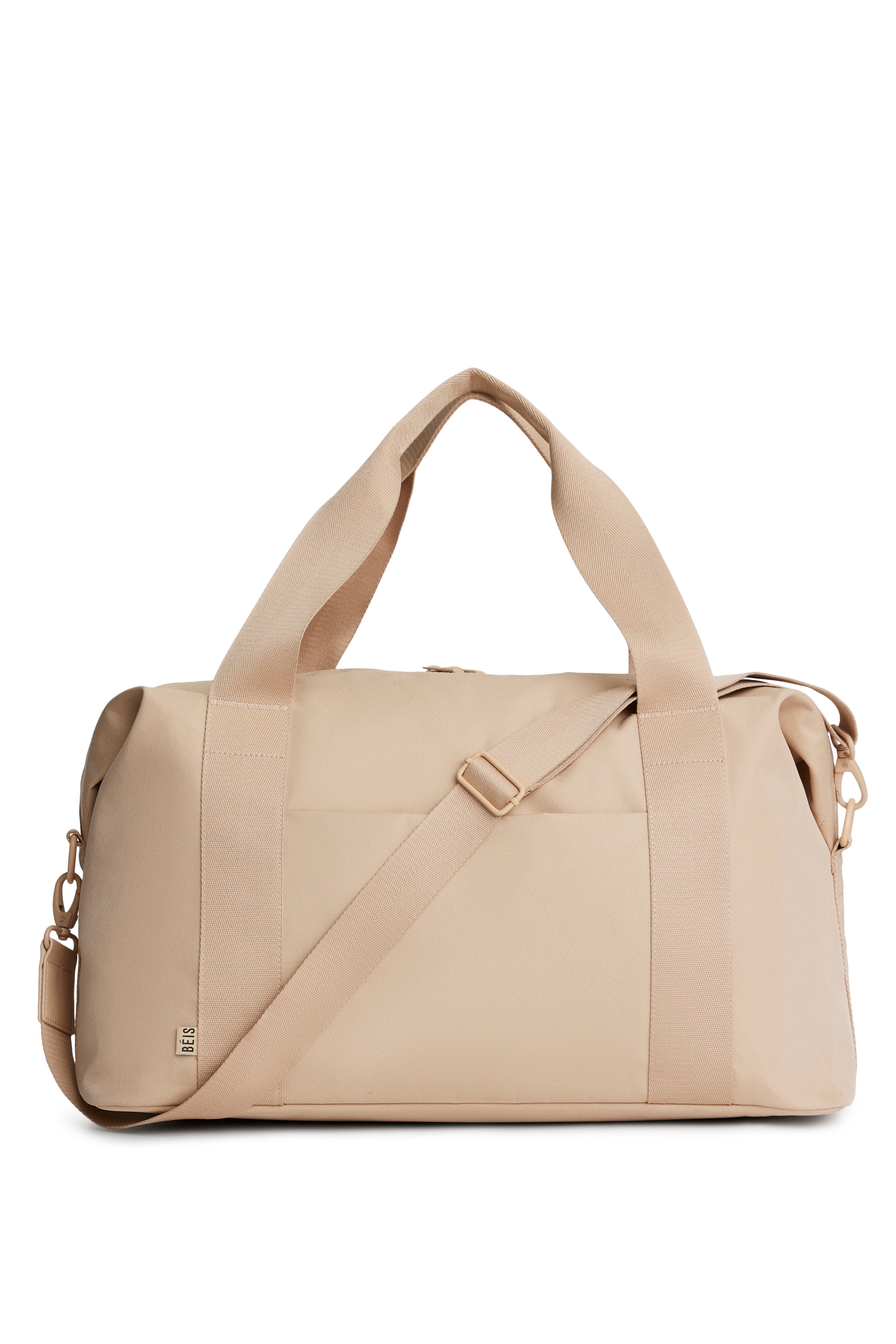 The BÉISics Duffle Bag in Beige - Stylish & Spacious Travel Duffel for Weekend Getaways, Gym, and Carry-On Essentials
