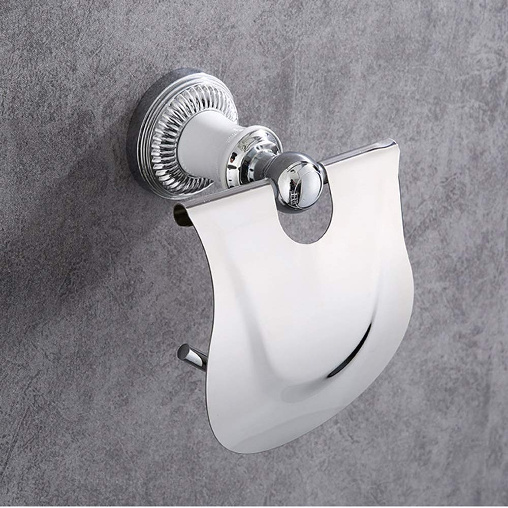 Stainless Steel Standing Paper Towel Holder - Heavy Duty Adhesive Bathroom Towel Rack, Space Saving Toilet Paper Tray for Kitchen & Bathroom Organization - Perfect for Small Spaces & Home Decor