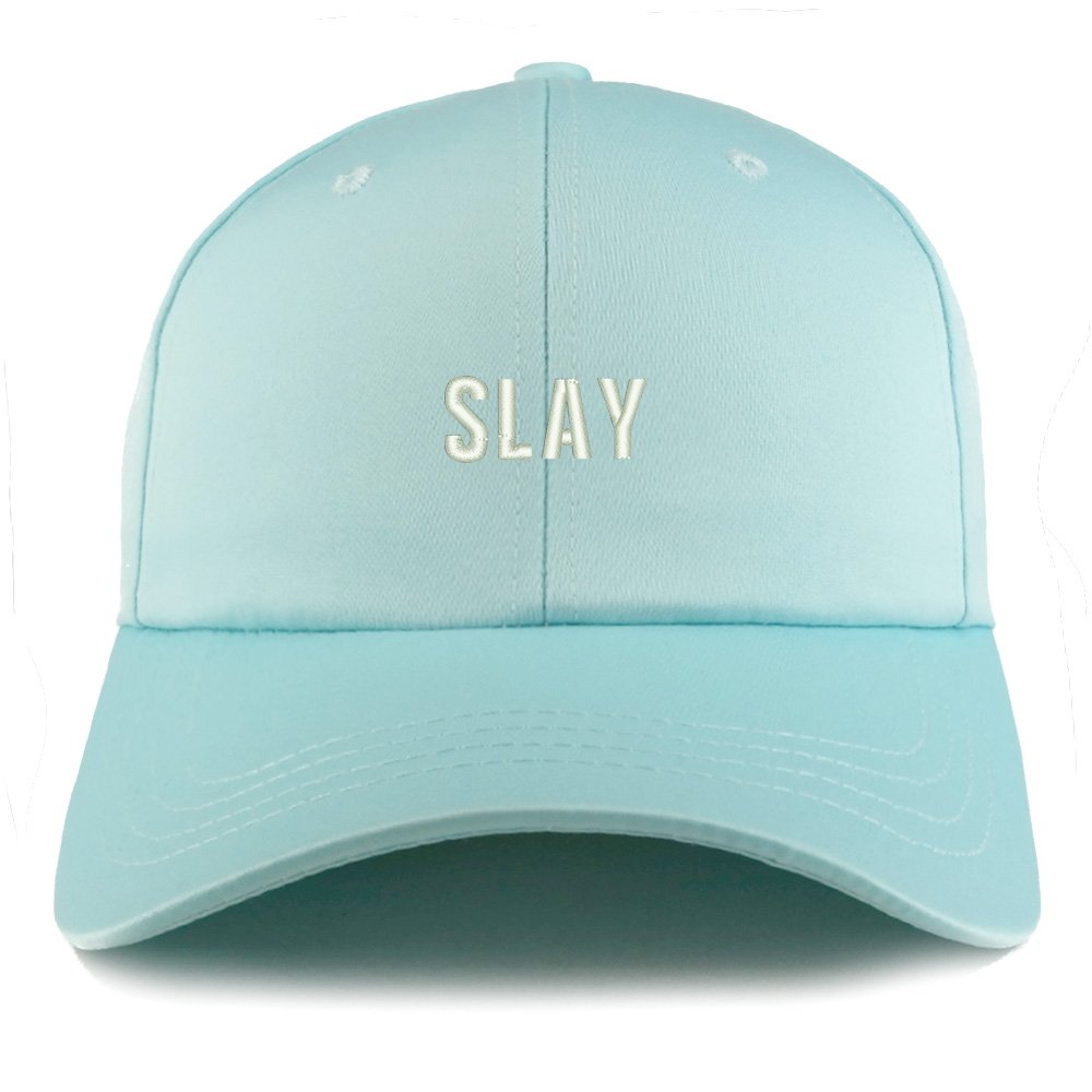 Trendy Embroidered Structured Satin Adjustable Baseball Cap for Women - Fashionable Hat for Outdoor Activities, Sports & Streetwear
