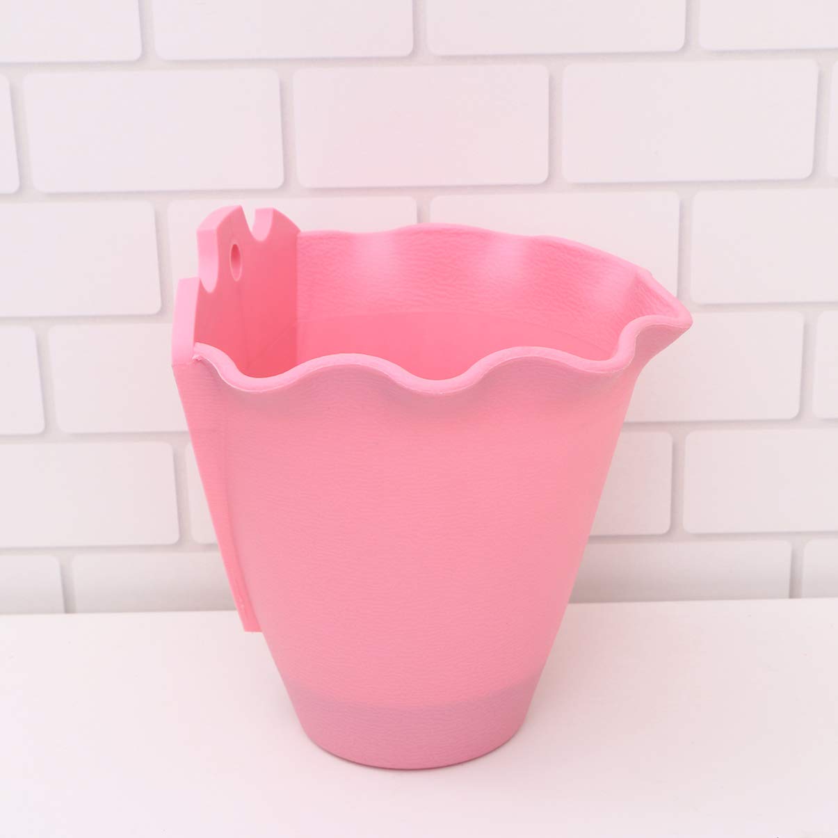 Cabilock Hanging Flower Pots & Cosmetic Organizer - Plastic Wall Mounted Planters for Balcony Railings, Indoor/Outdoor Use - Perfect for Small Spaces, Home Decor & Gardening Gifts