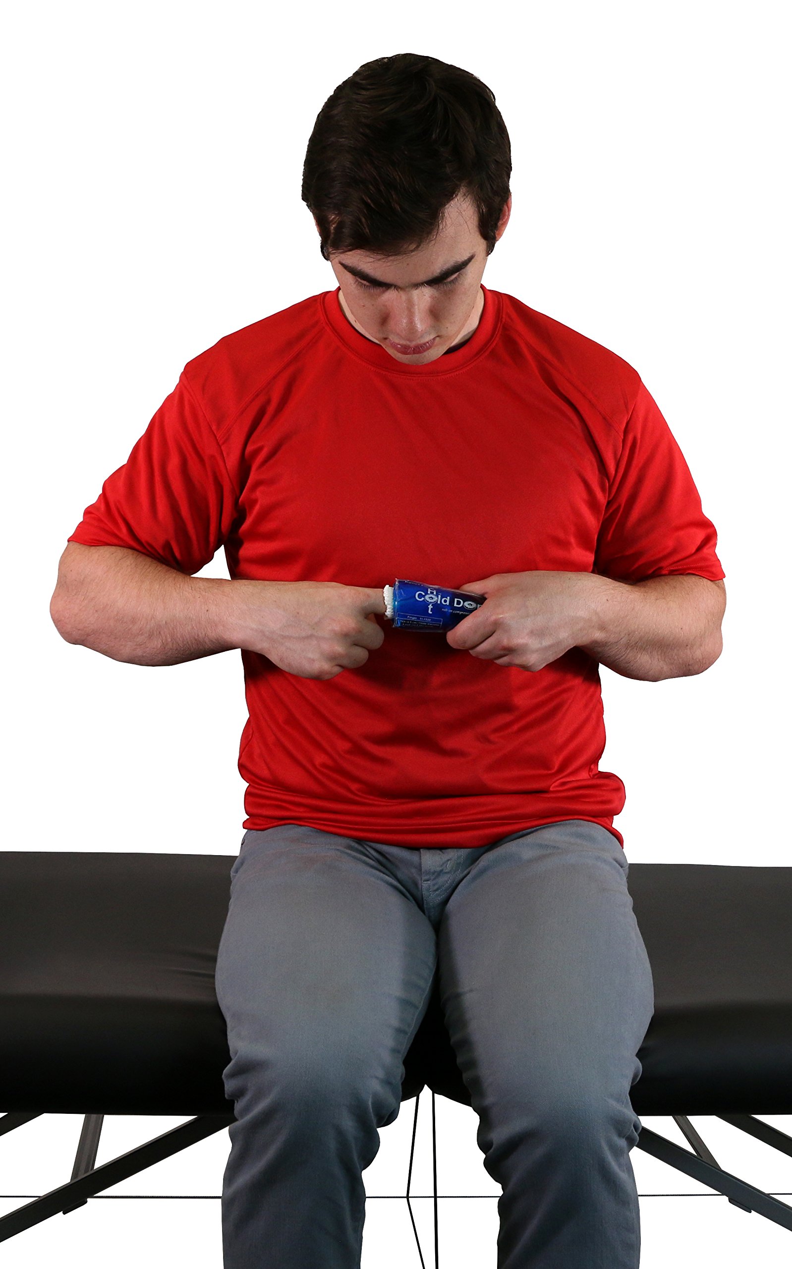 Relief Pak - 11-1530 Donut Cold and Hot Compression Sleeve for Finger Pain Relief - Ideal for Arthritis, Sprains, and Post-Surgery Recovery