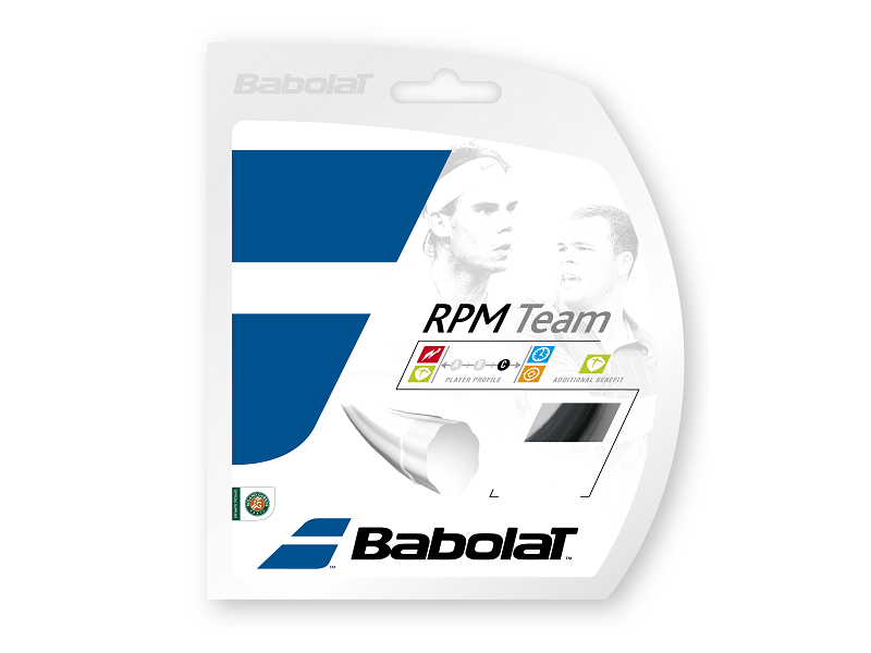 Babolat RPM Team 12M Tennis Strings - High Performance Polyester String for Spin & Control - Perfect for Competitive Play & Tournament Matches