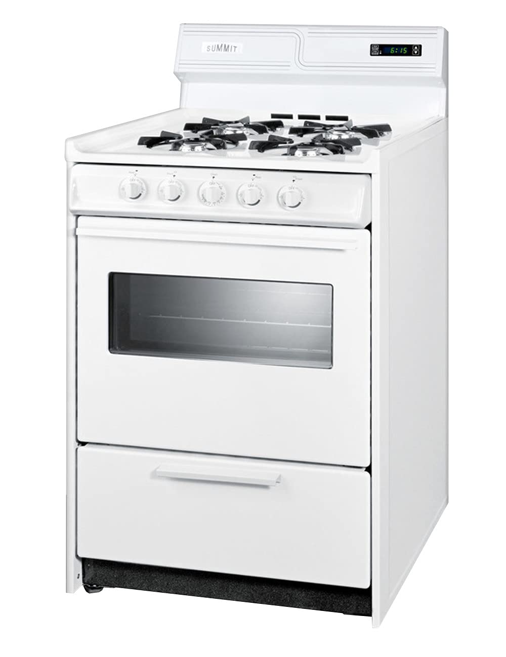 Summit WNM6307KW 30 Inch White Electric Kitchen Range - Perfect for Home Cooking, Baking & Entertaining