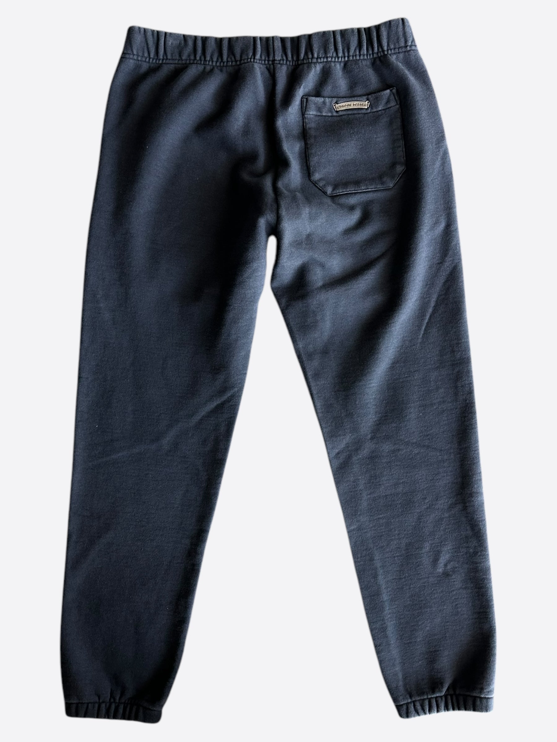 Chrome Hearts Navy & Red Triple Cross Patch Sweatpants - Stylish & Comfortable for Casual Wear, Street Fashion & Lounge