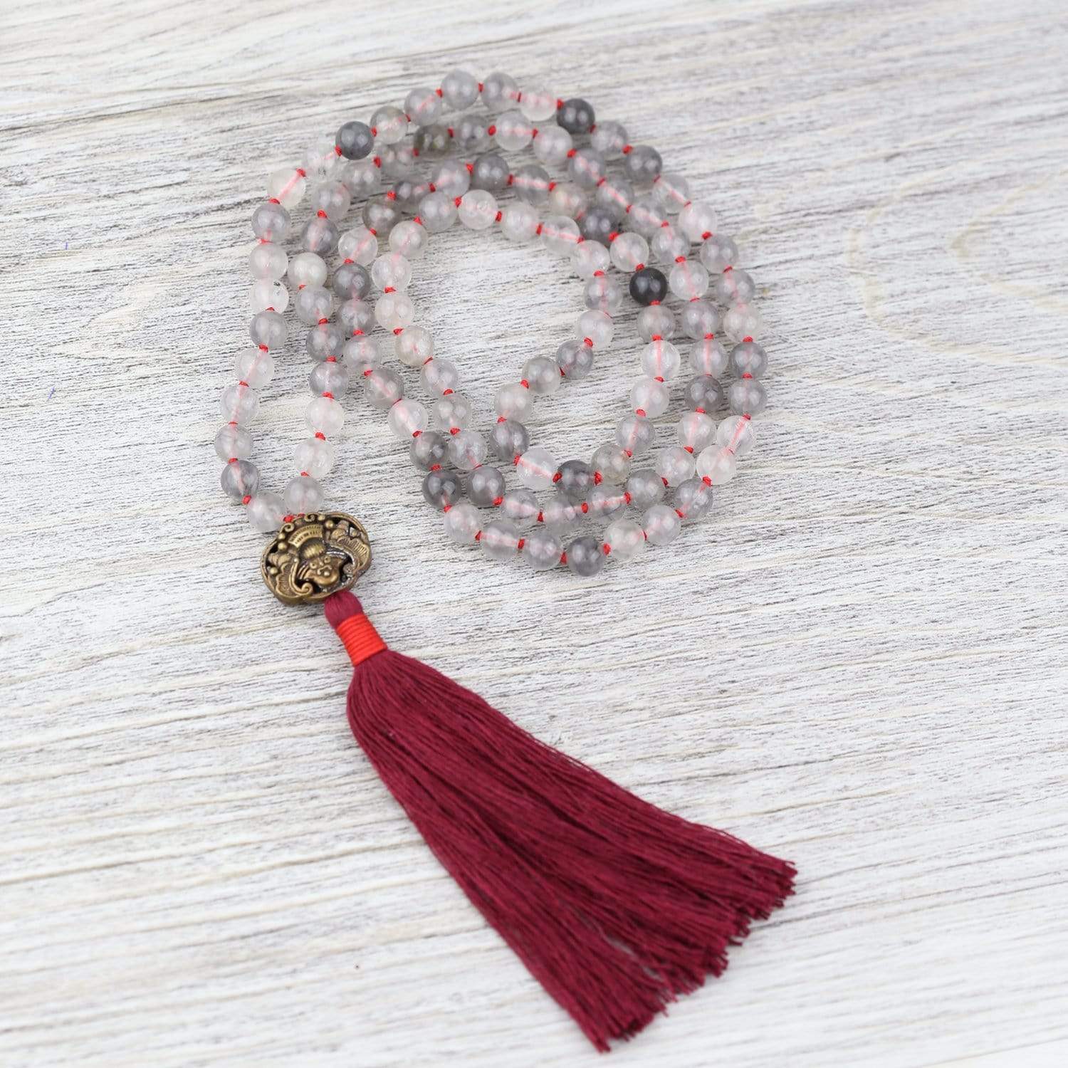 Ground Your Spirit Mala Beads - Authentic Buddhist Meditation Necklace for Yoga, Mindfulness & Spiritual Healing | Perfect for Meditation, Prayer & Daily Wear