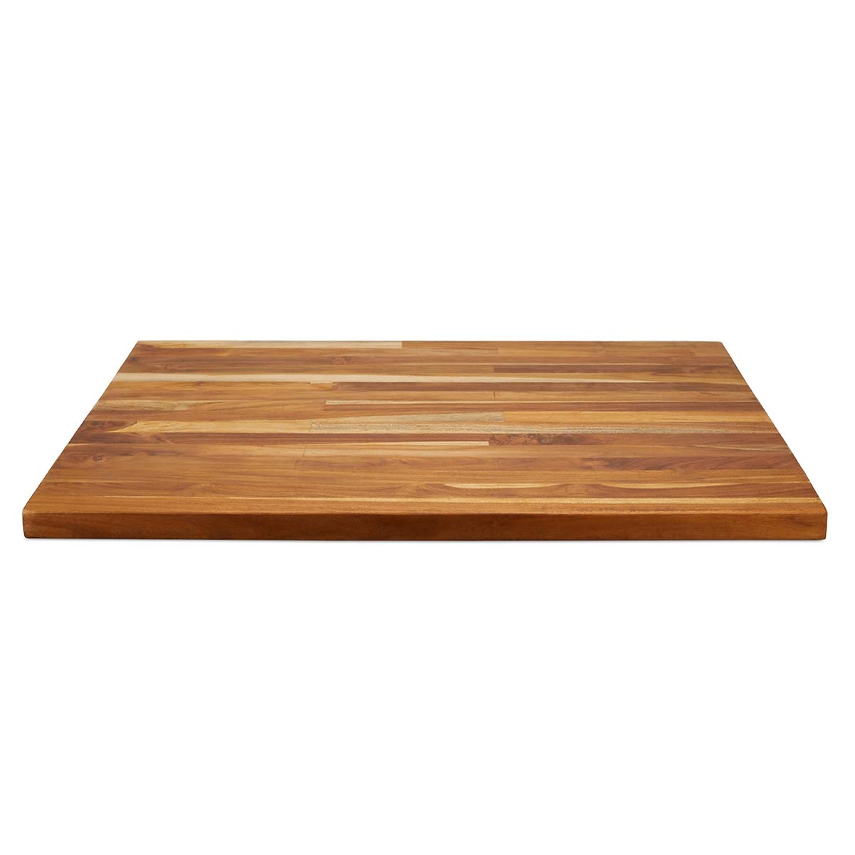 Premium Teak Wood Countertop with Oil Finish - 1.5 Inch Thick Kitchen Island & Bar Top - Durable Natural Wood Surface for Modern Kitchens, Restaurants & Outdoor Bars