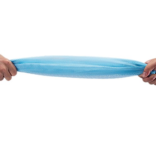 Adjustable Multifunctional Polyester Cat Bathing Bag - Pet Shower & Nail Trimming Mesh Carrier for Grooming (Blue) - Perfect for Stress-Free Bath Time & Safe Nail Care at Home