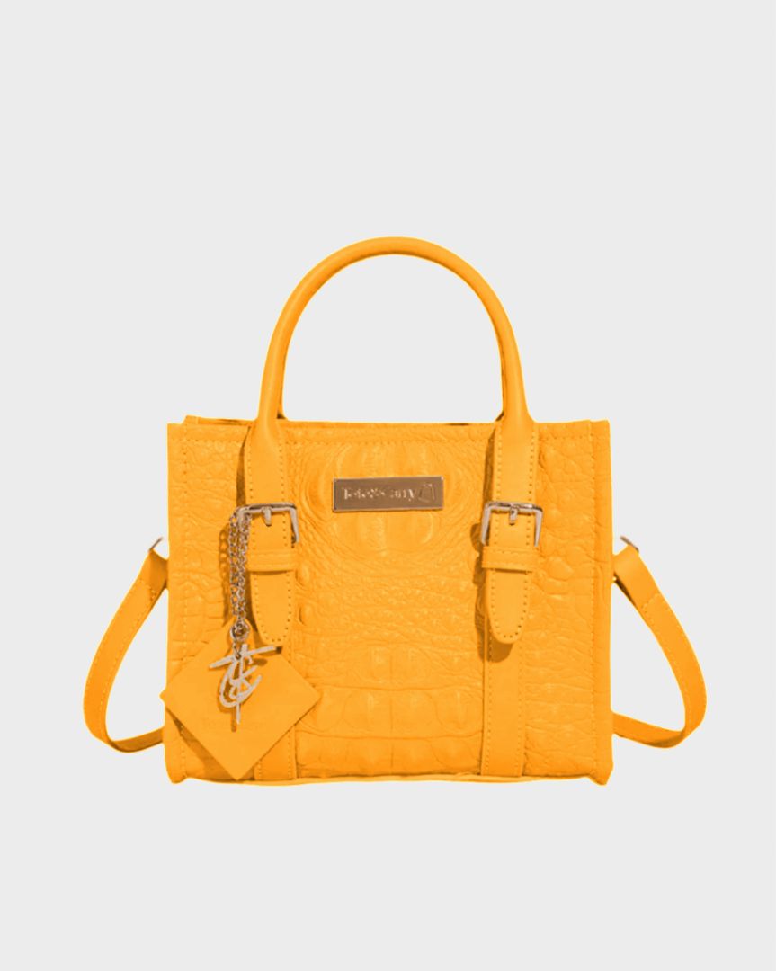 Apollo 2 Mini Tote Bag for Women - Lightweight Yellow Shoulder Bag - Perfect for Shopping, Beach & Everyday Use