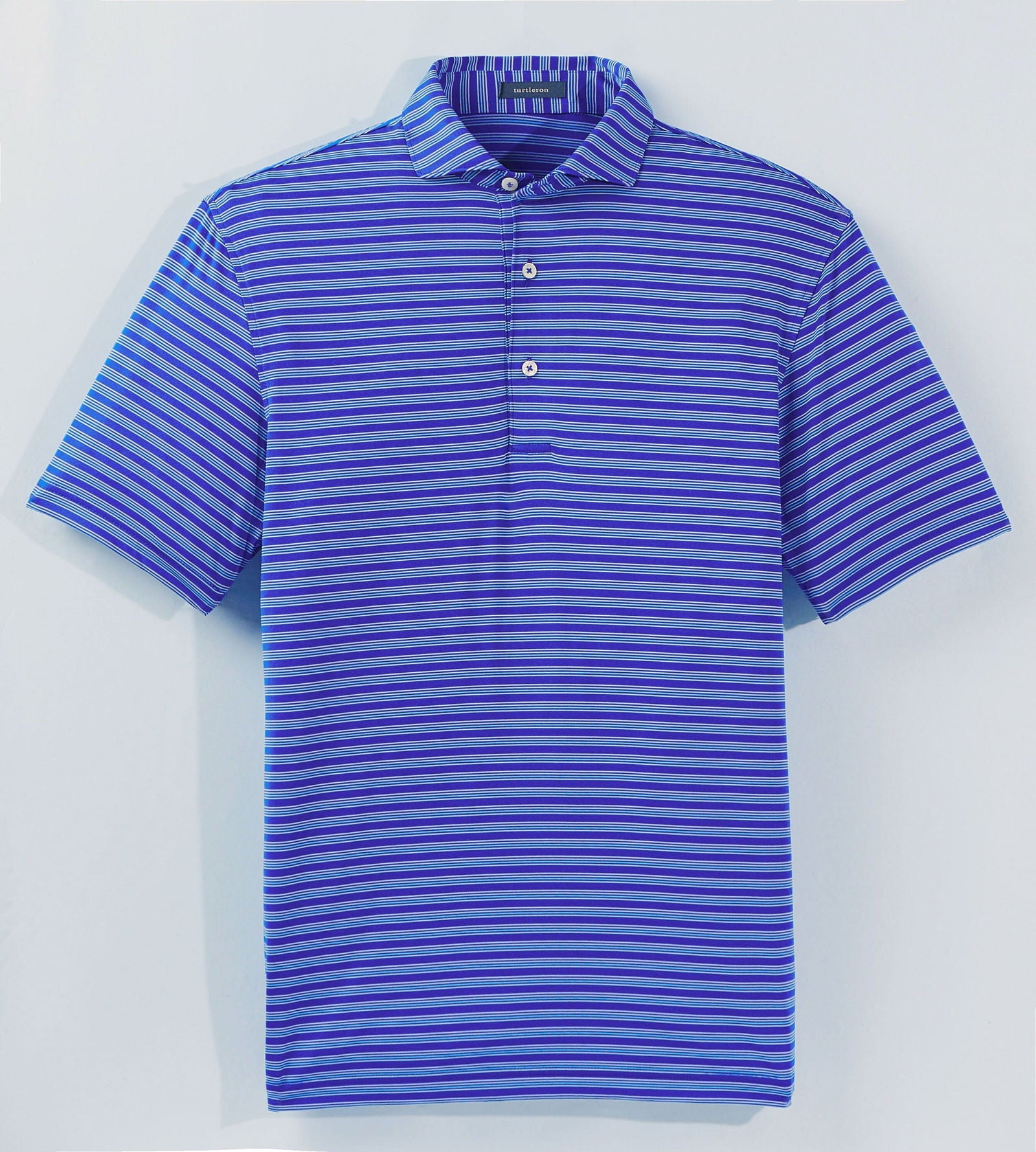Rory Stripe Performance Polo Shirt for Men - Moisture-Wicking, Breathable & Quick-Dry Golf & Tennis Shirt - Perfect for Sports, Work & Casual Wear