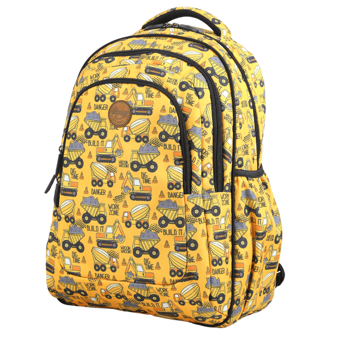 Durable Large School Backpack for Construction Workers - Heavy Duty Laptop Backpack with Multiple Pockets - Perfect for Job Sites, College & Outdoor Activities