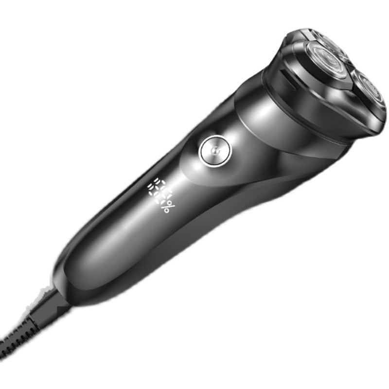 Professional Electric Head Shaver for Men - 3-in-1 Beard Trimmer & Shaving Machine with 3 Precision Cutter Heads - Perfect for Bald Head Shaving, Facial Hair Grooming & Travel Use