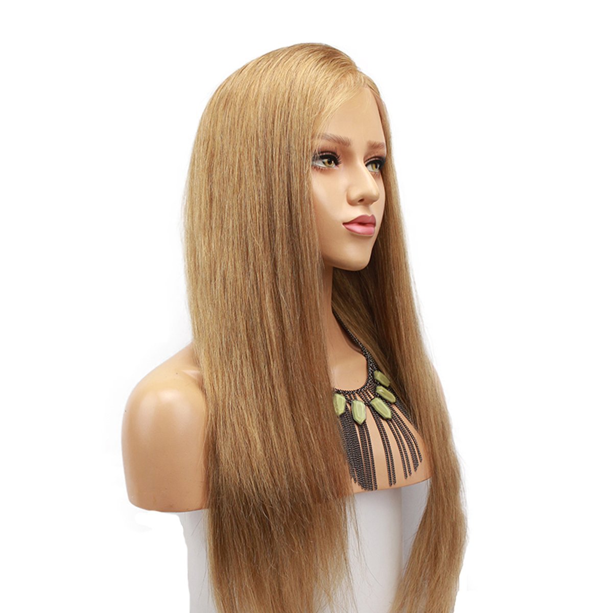 Dreambeauty #18 Pure Blonde Brazilian Remy Human Hair Lace Front Wig for Women - 14 Inch Glueless Full Lace Wig with Baby Hair & Pre-Plucked Natural Hairline | Perfect for Daily Wear, Cosplay, and Special Occasions