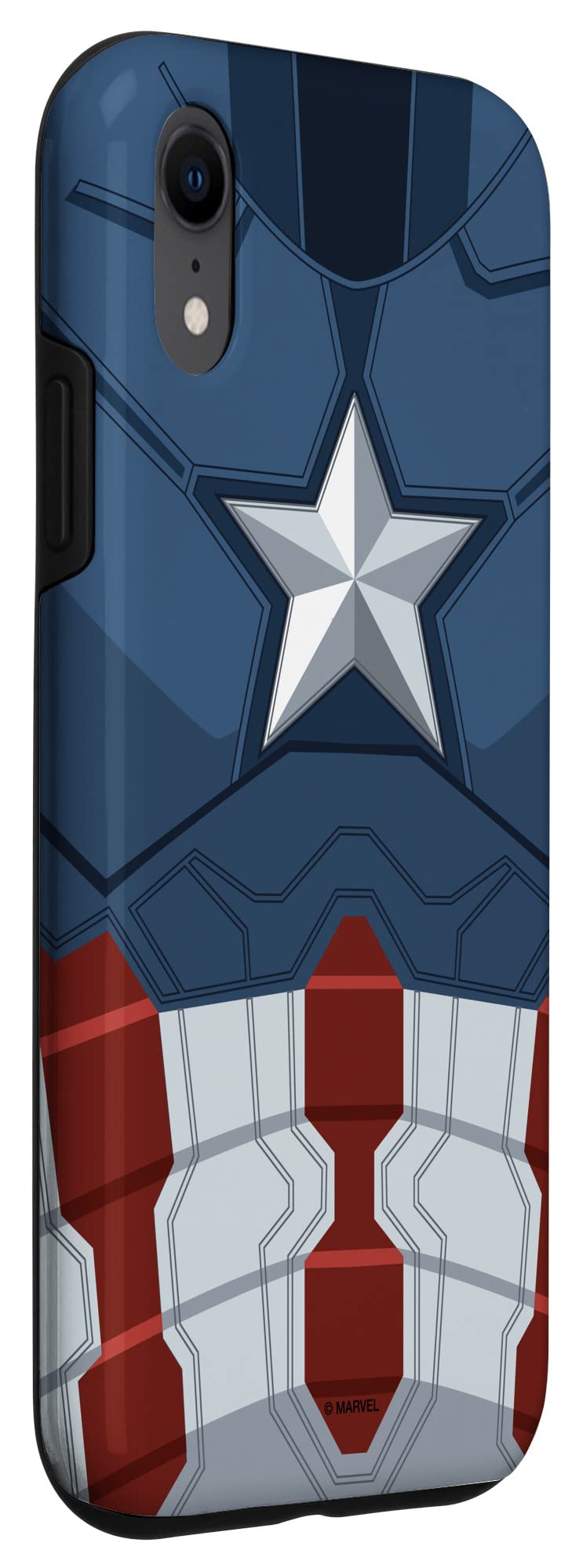 Marvel Captain America Steve Rogers iPhone XR Case - Durable Protective Phone Cover for iPhone XR - Perfect for Marvel Fans, Cosplay & Superhero Enthusiasts