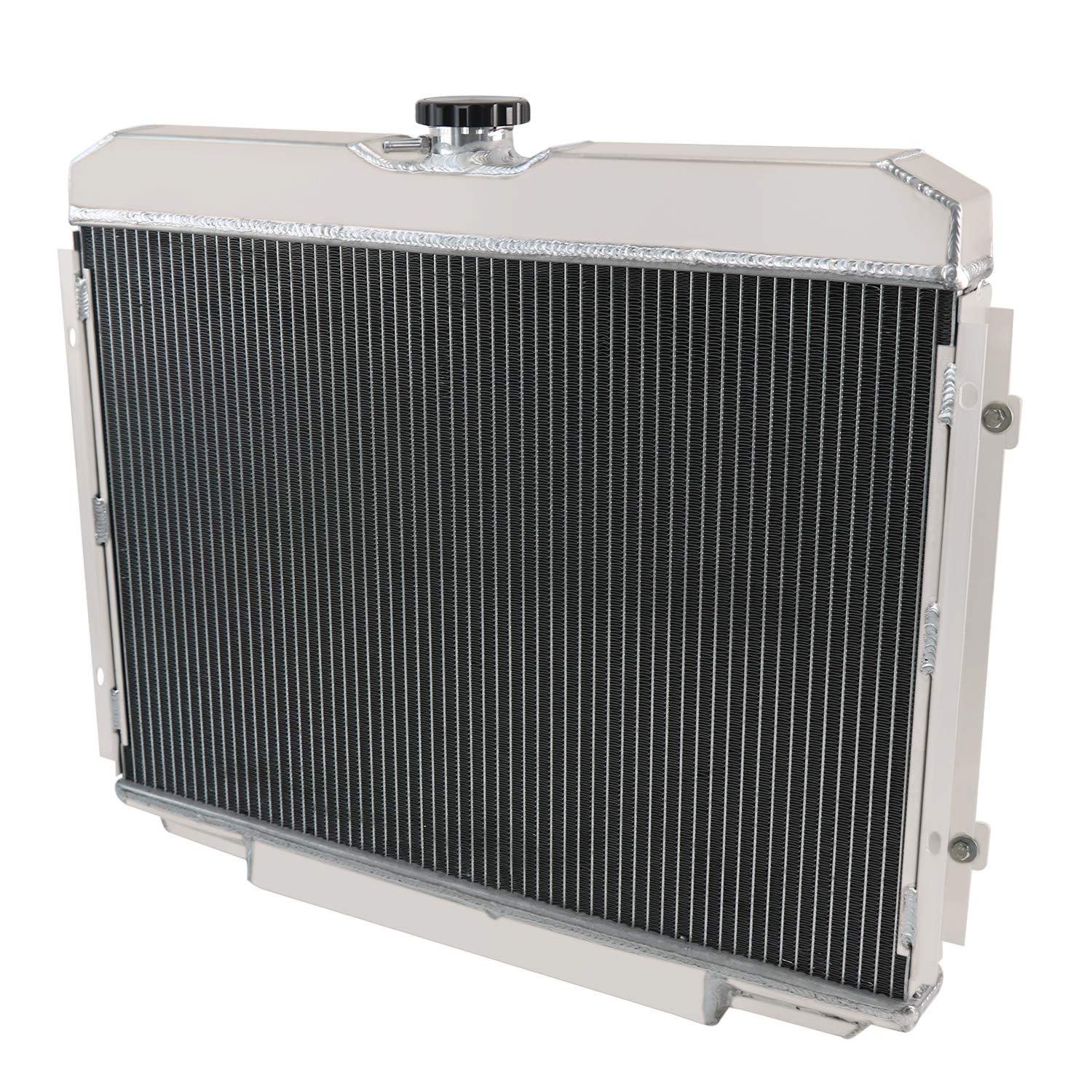 ALLOYWORKS 3 Row Aluminum Radiator with Shroud, Dual 12