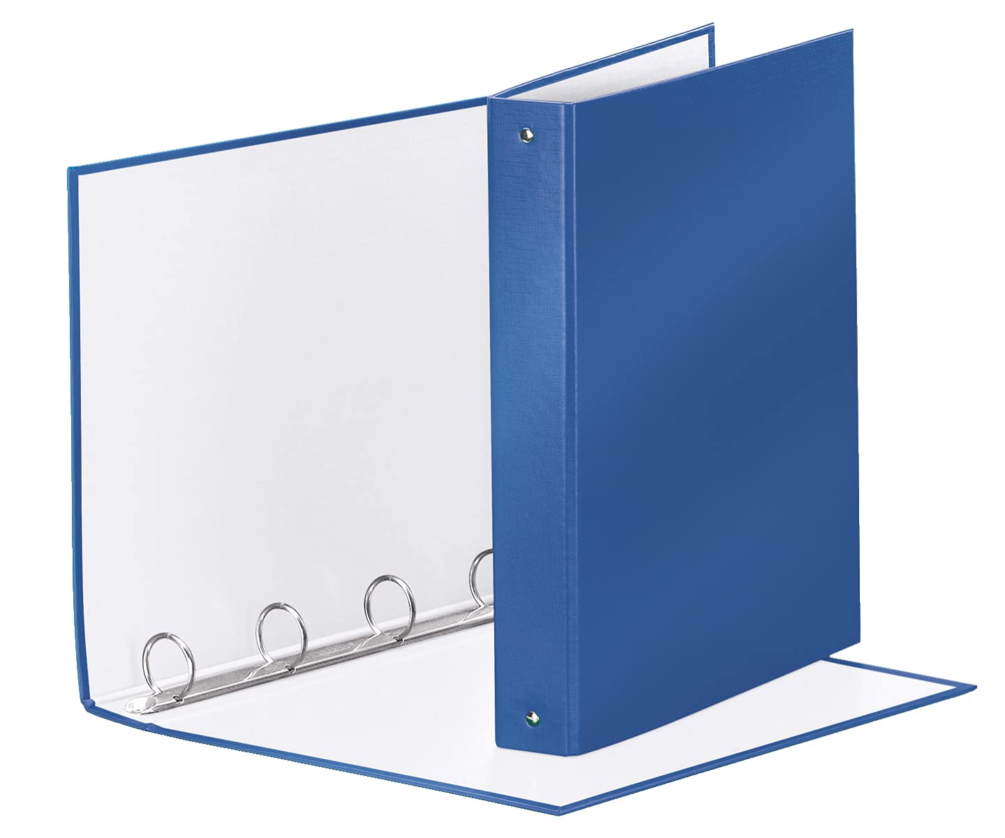 Esselte 4 cm Metallic Blue Ring Binder - Premium D-Ring Binder for School, Office & Home Organization | Holds Letter Size Paper, Ideal for Reports, Presentations & Document Storage