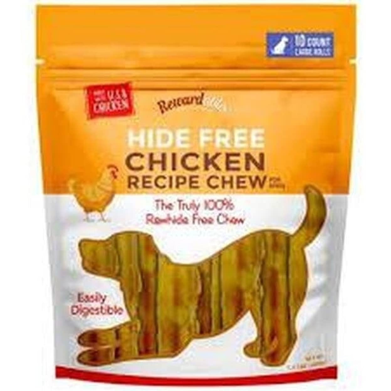 3 Pack of 10 Count Grain-Free Chicken Recipe Dog Chews - Natural Dental Treats for Small & Medium Dogs - Perfect for Training Rewards and Oral Health Care