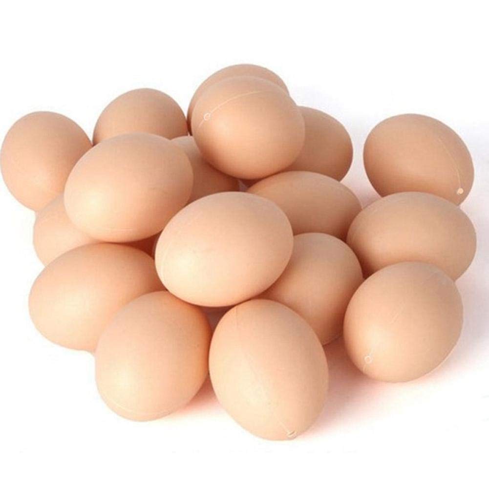 10/30 Pcs Plastic Fake Eggs - Realistic Simulation Artificial Chicken Eggs for DIY Painting, Easter Decor, Kids Crafts & Home Party Decoration | Perfect for Easter Egg Hunts, Party Favors, and Creative Art Projects
