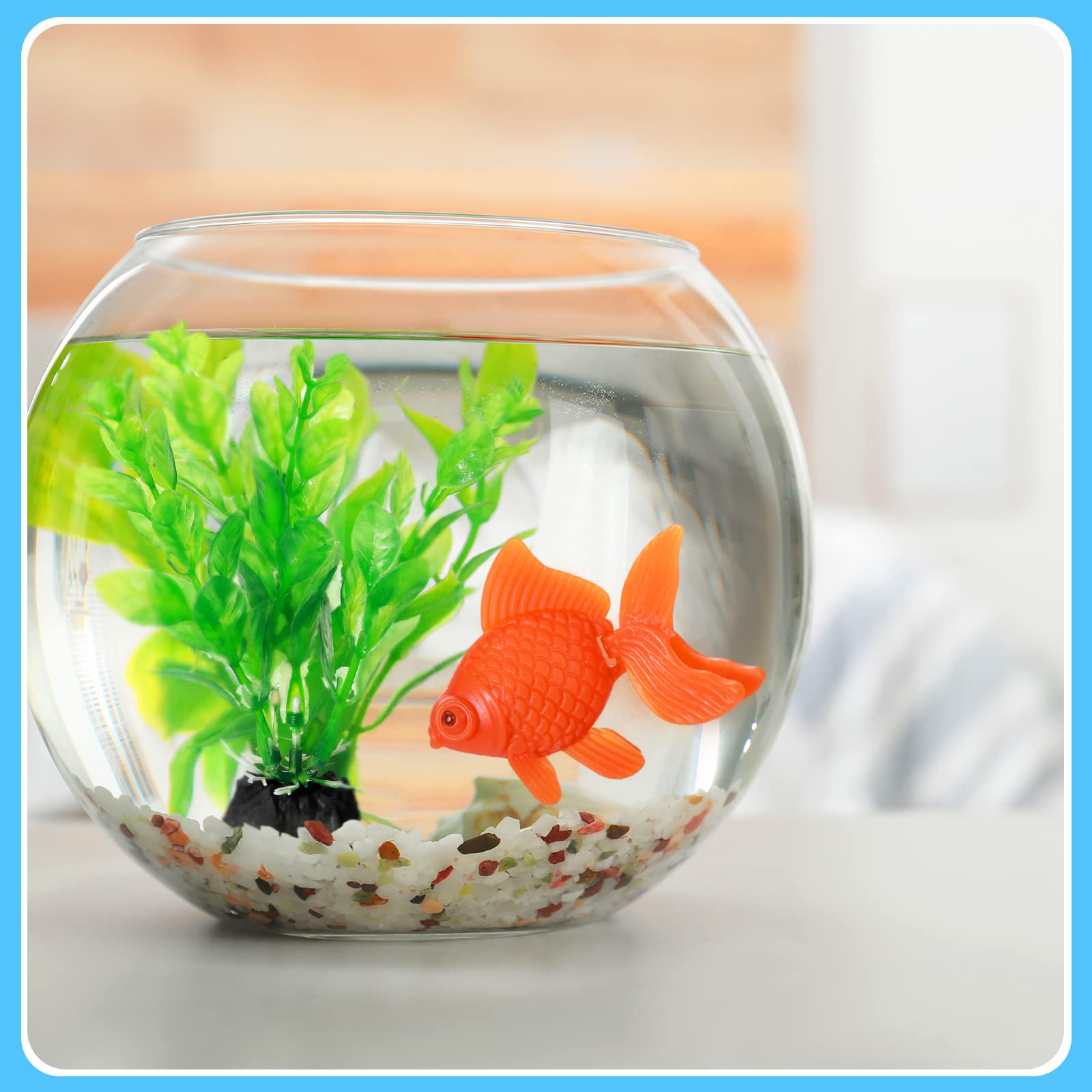 Chunyin 25-Piece Aquarium Decor Set - Artificial Floating Fish, Jellyfish, Goldfish & Aquatic Plants for Small Fish Tanks | Realistic Plastic Decorations for Home, Office & Kids' Aquarium Setup