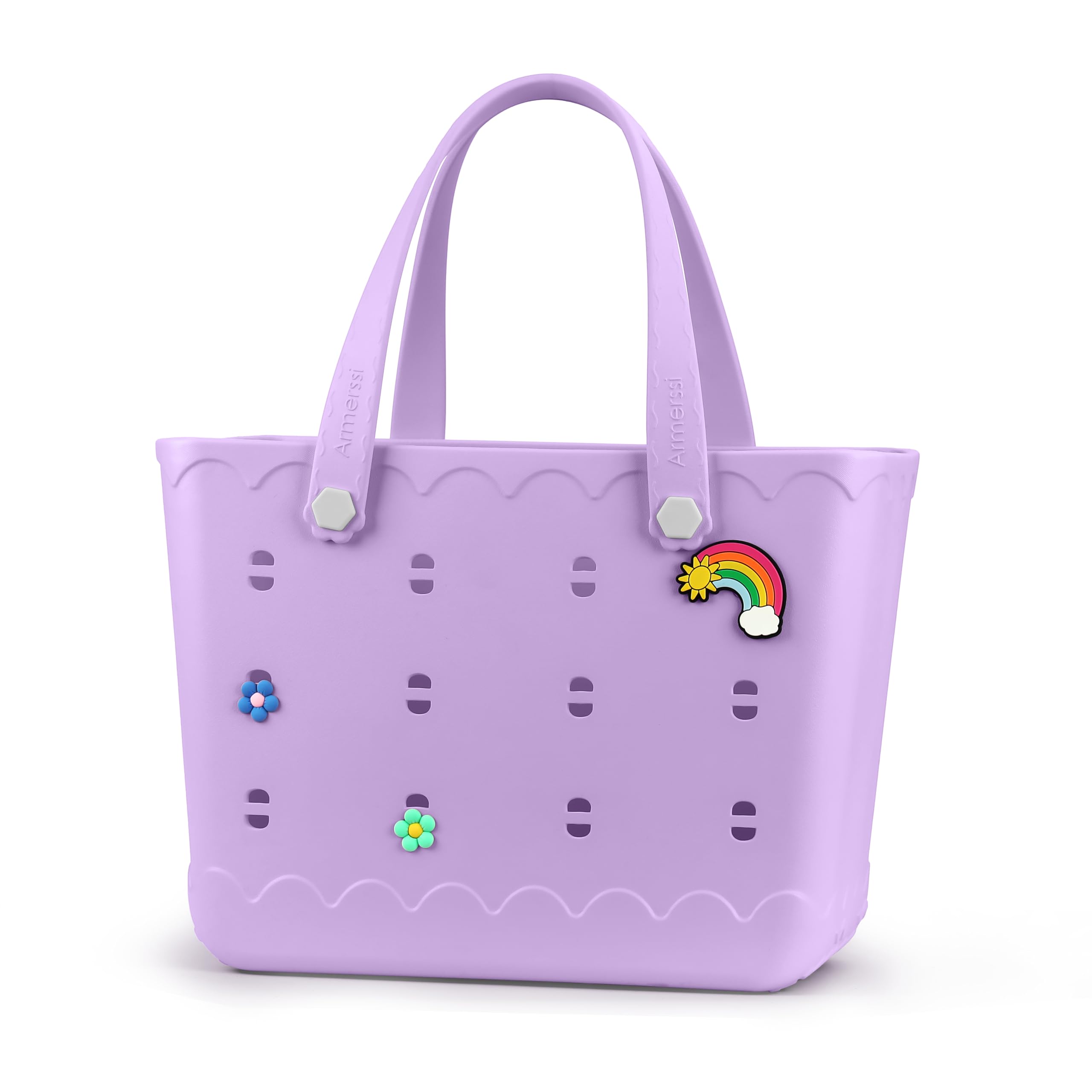 **Large Waterproof Rubber Beach Tote Bag – Durable, Washable & Versatile for Travel, Pool, Gym & Shopping | Modern Eco-Friendly Tote**