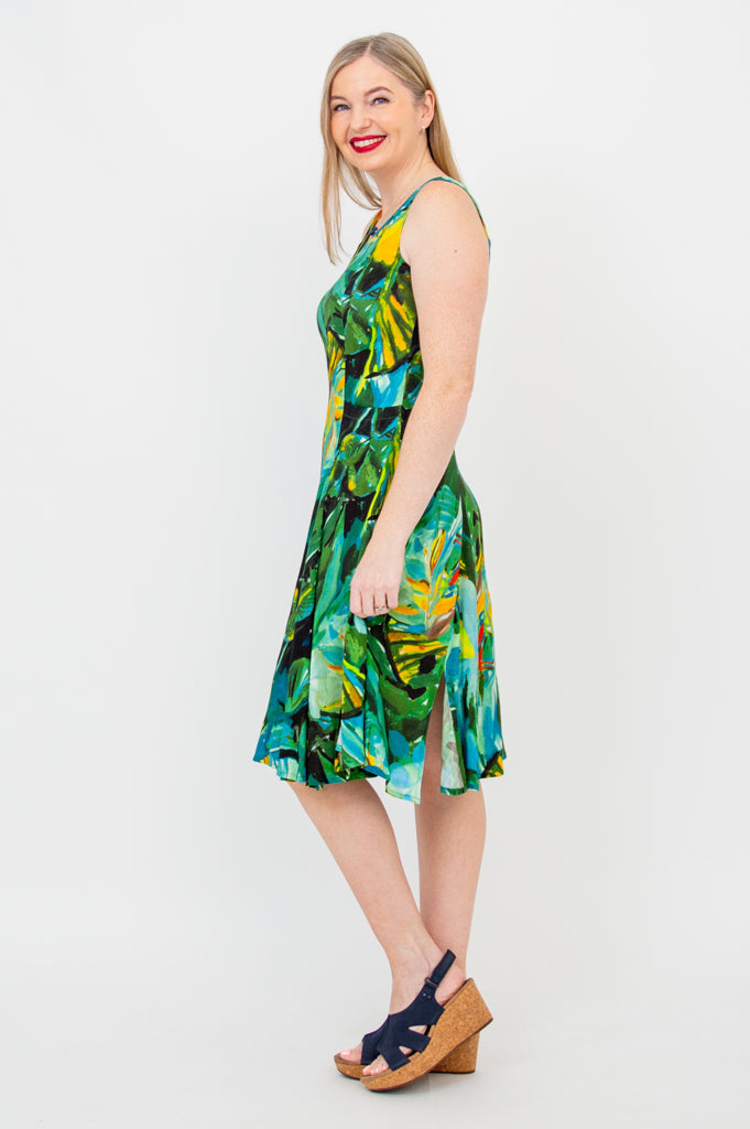 Eco-Friendly Avery Dress by Greenroom | Soft Linen Bamboo Blend | Perfect for Summer Outings & Beach Vacations