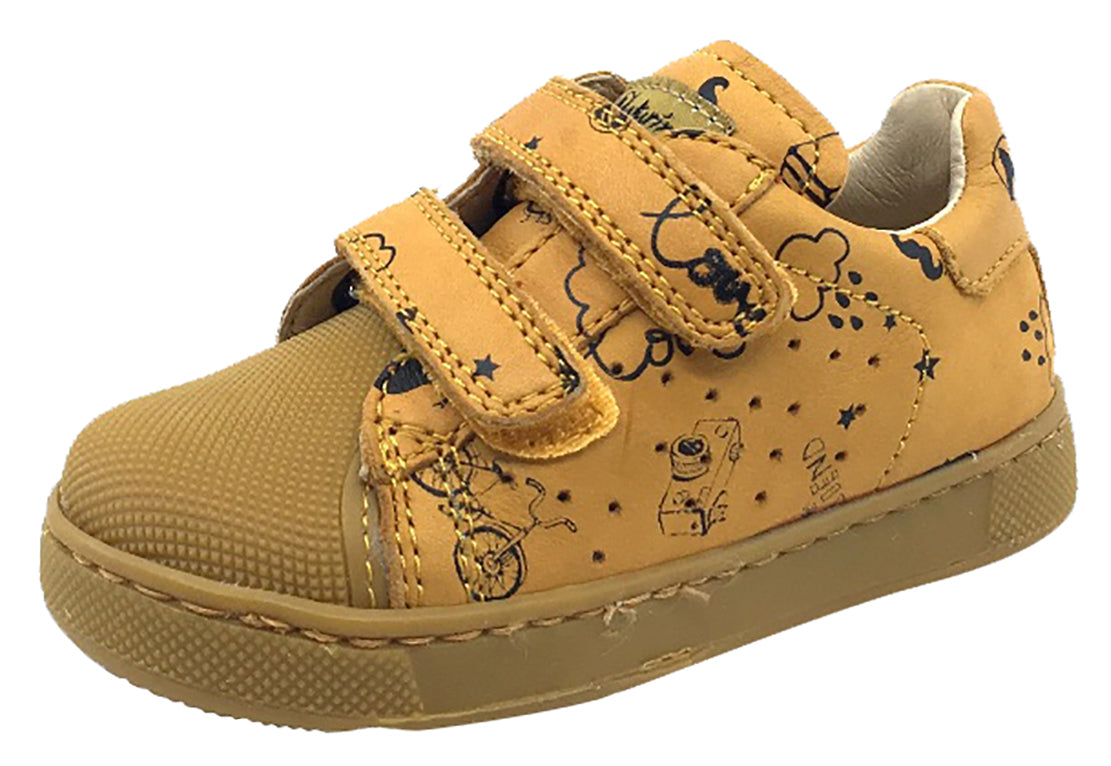 Naturino Boys Girls Bree Sneaker - Lightweight Tennis Shoes for Kids in Mustard Yellow | Perfect for School, Playground & Everyday Wear