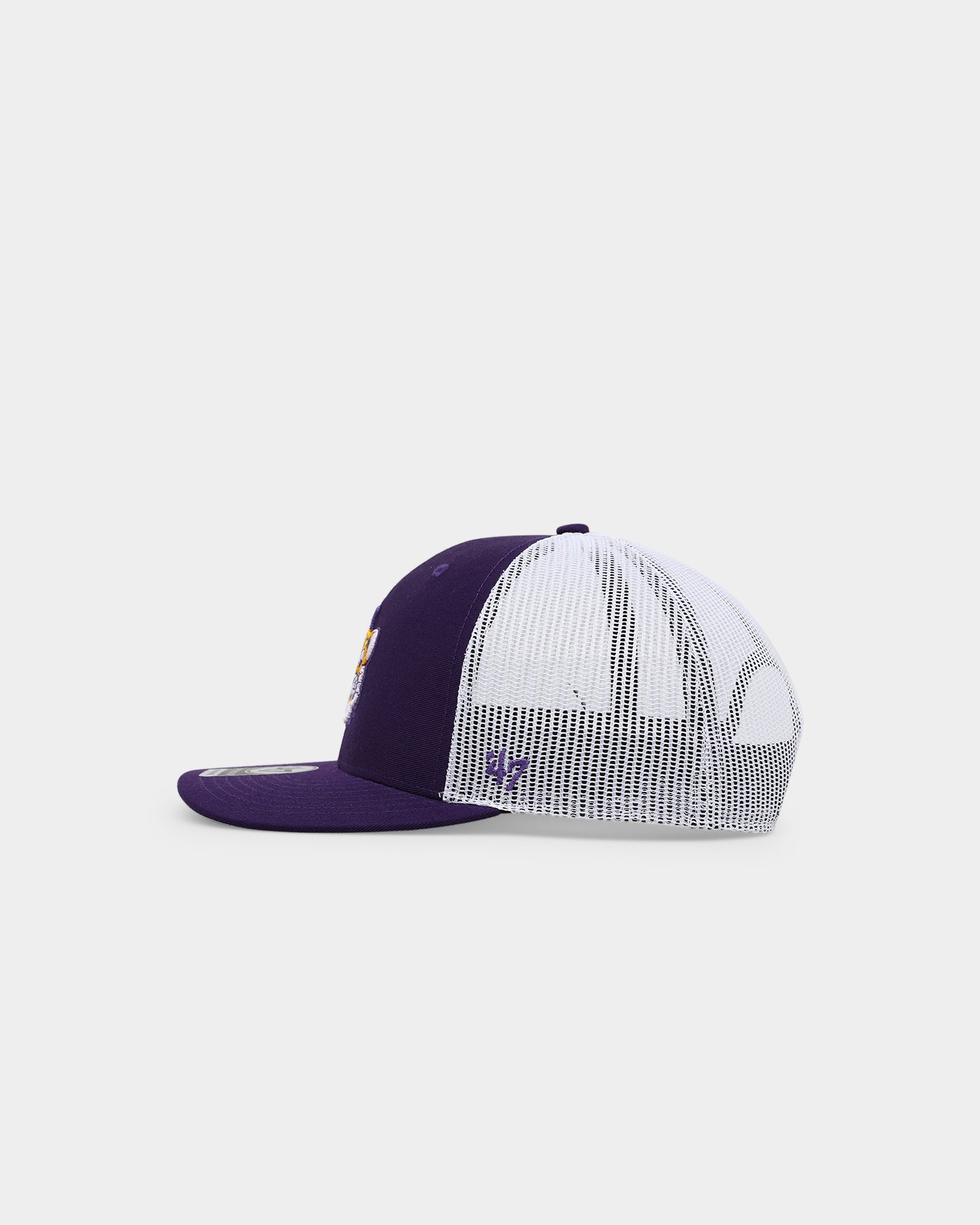 47 Brand LSU Tigers Purple Snapback Trucker Hat - Adjustable Baseball Cap for Men & Women - Perfect for Game Day, Tailgating & Fan Gear