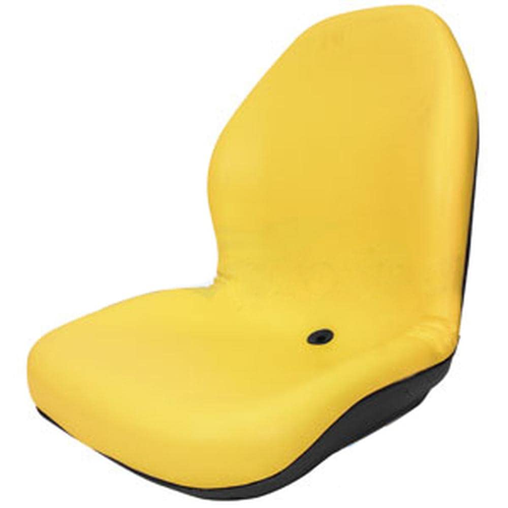AM107802 Yellow High Back Seat Replacement for John Deere F910 F911 F925 F930 Tractors - Durable Aftermarket Tractor Seat for Comfortable Mowing & Landscaping