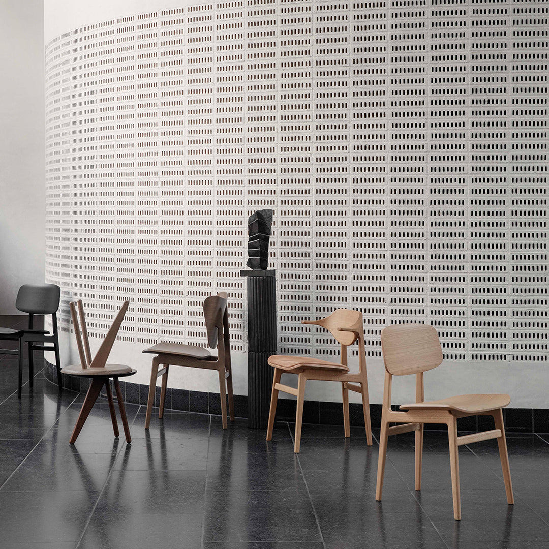 Bufala Dining Chair - Upholstered Seat for Kitchen, Dining Room & Office - Comfortable Modern Furniture for Home & Restaurant Use