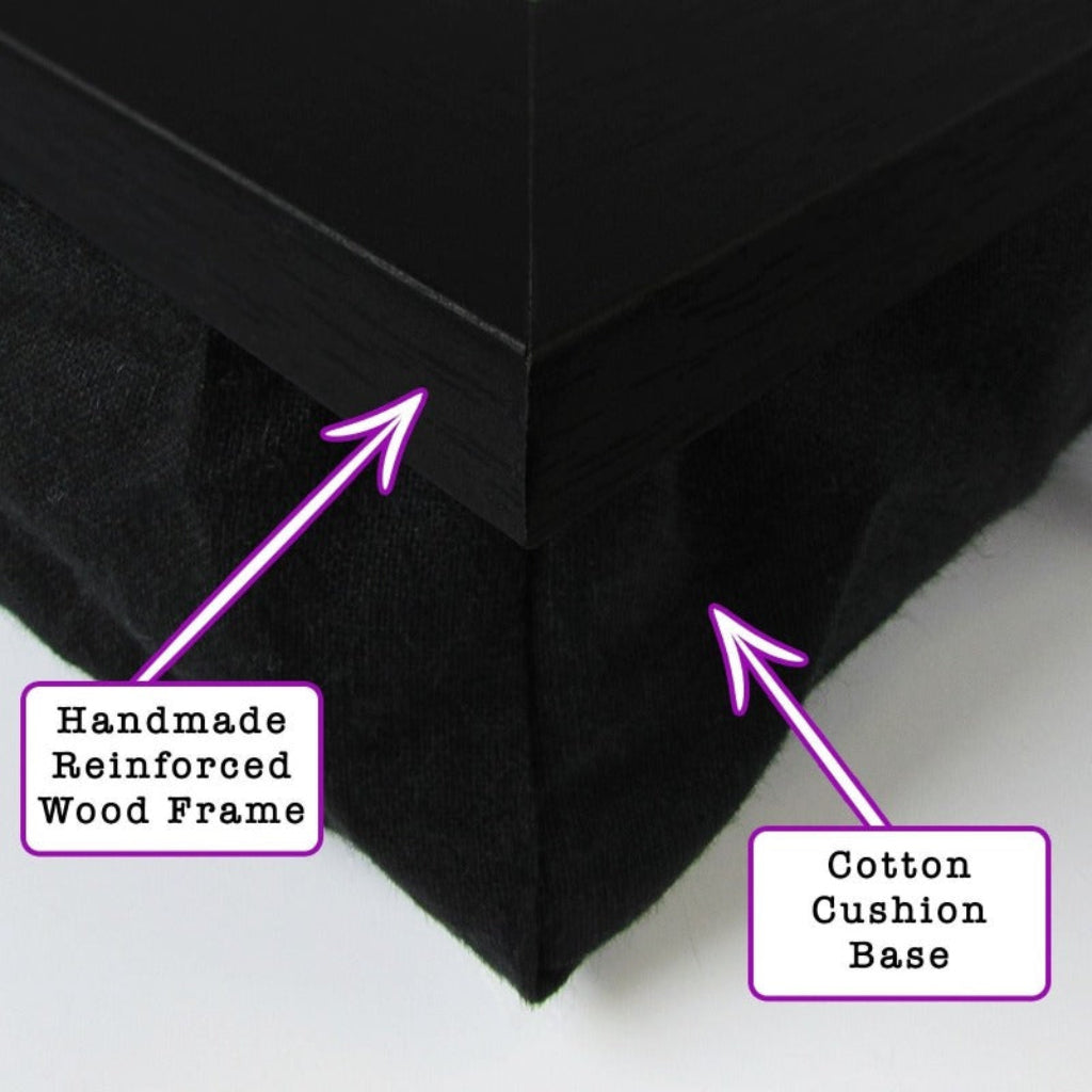 Black Magic Cat Lap Tray by Fabulous Felines - Stylish Laptop Desk for Work, Reading & Dining in Bed or Couch - Perfect Home Office & Gift for Cat Lovers