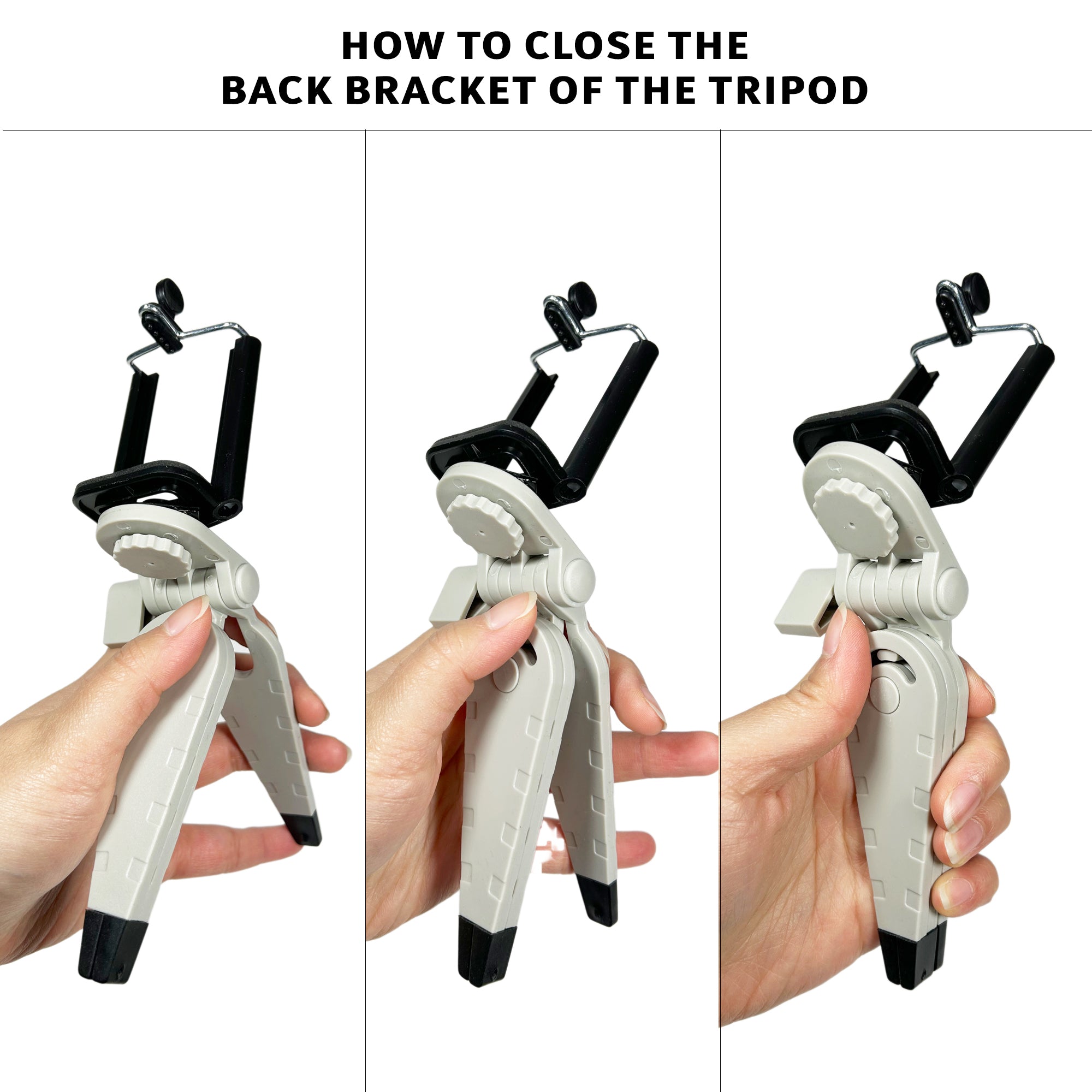 MaximalPower Mini Foldable Tripod Stand for iPhone & Android Smartphones - Portable Phone Holder for Vlogging, Travel, and Photography