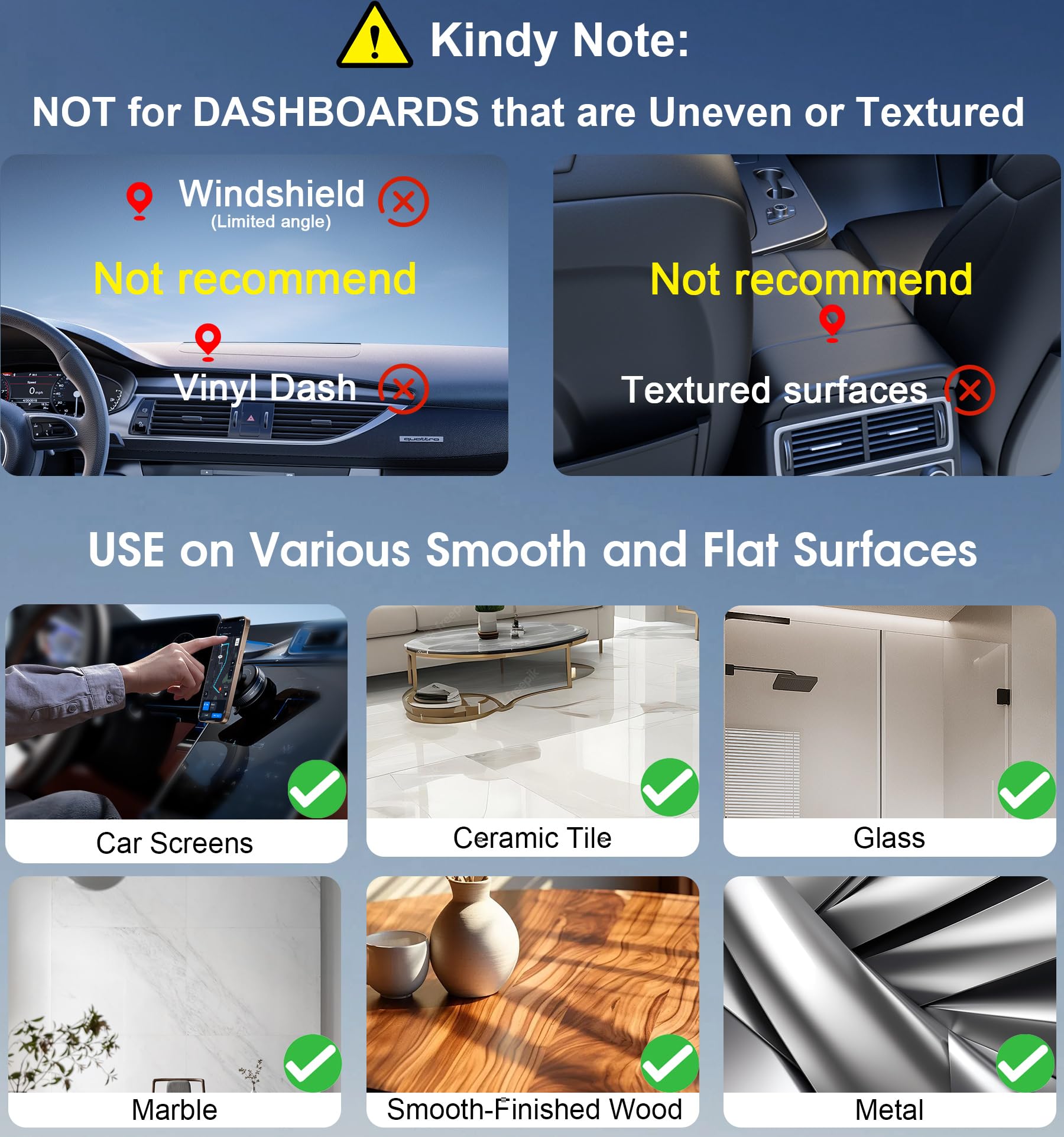 Ultra Strong Magnetic Car Phone Holder - Vacuum Suction Cup Phone Mount for iPhone 15 14 13 12 & Android - Secure Hands-Free Car Accessories (Black) - Perfect for Commuting, Road Trips & GPS Navigation
